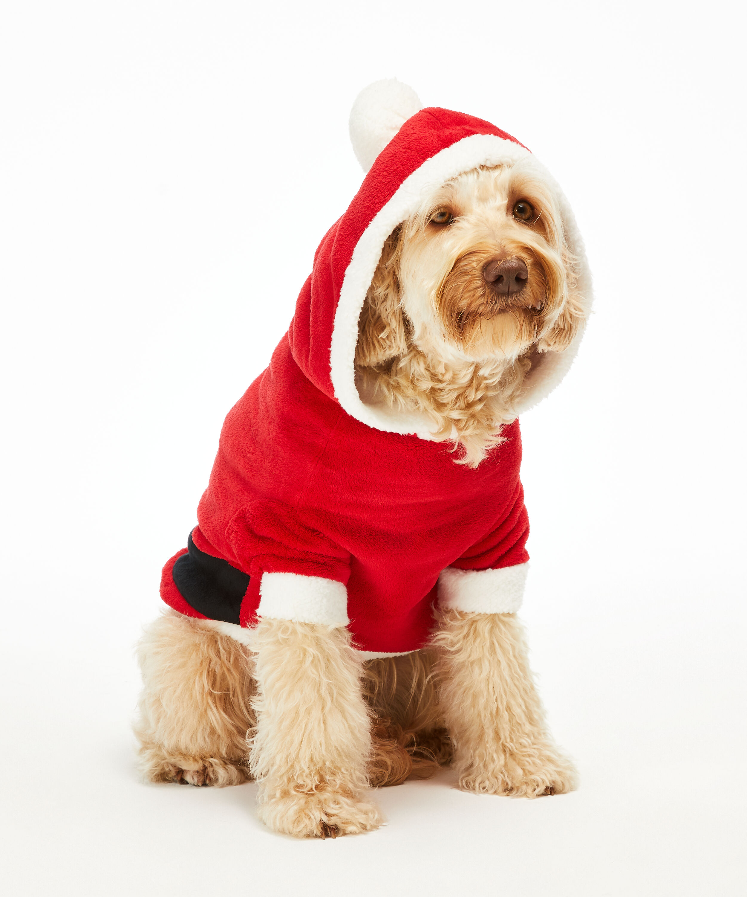 Fleece honden onesie, Rood