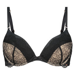 Voorgevormde push-up beugel bh Kayla, Zwart