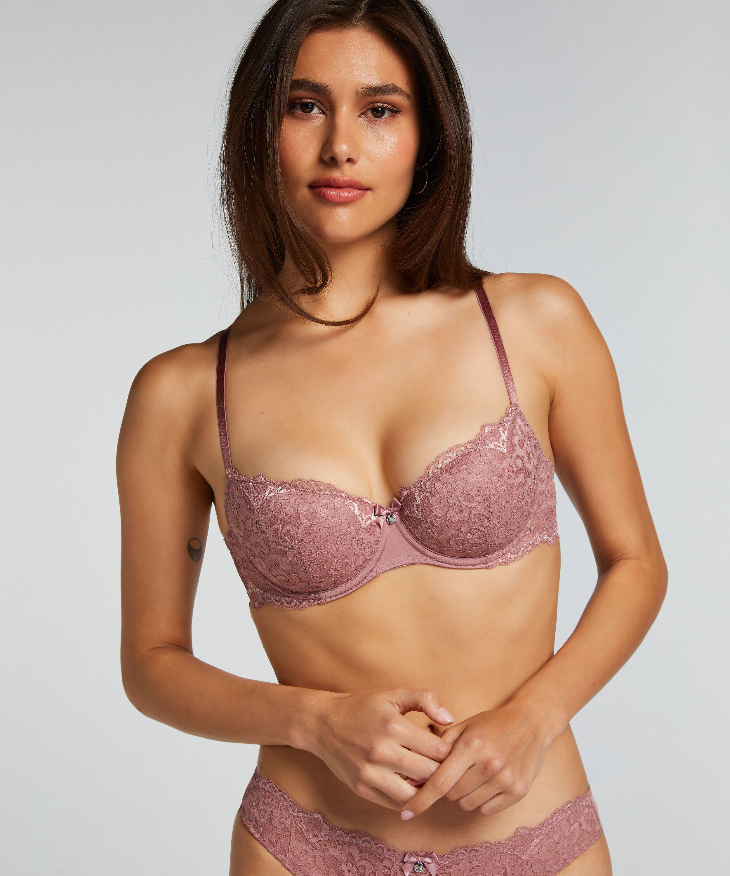 Voorgevormde beugel bh Marine, Roze