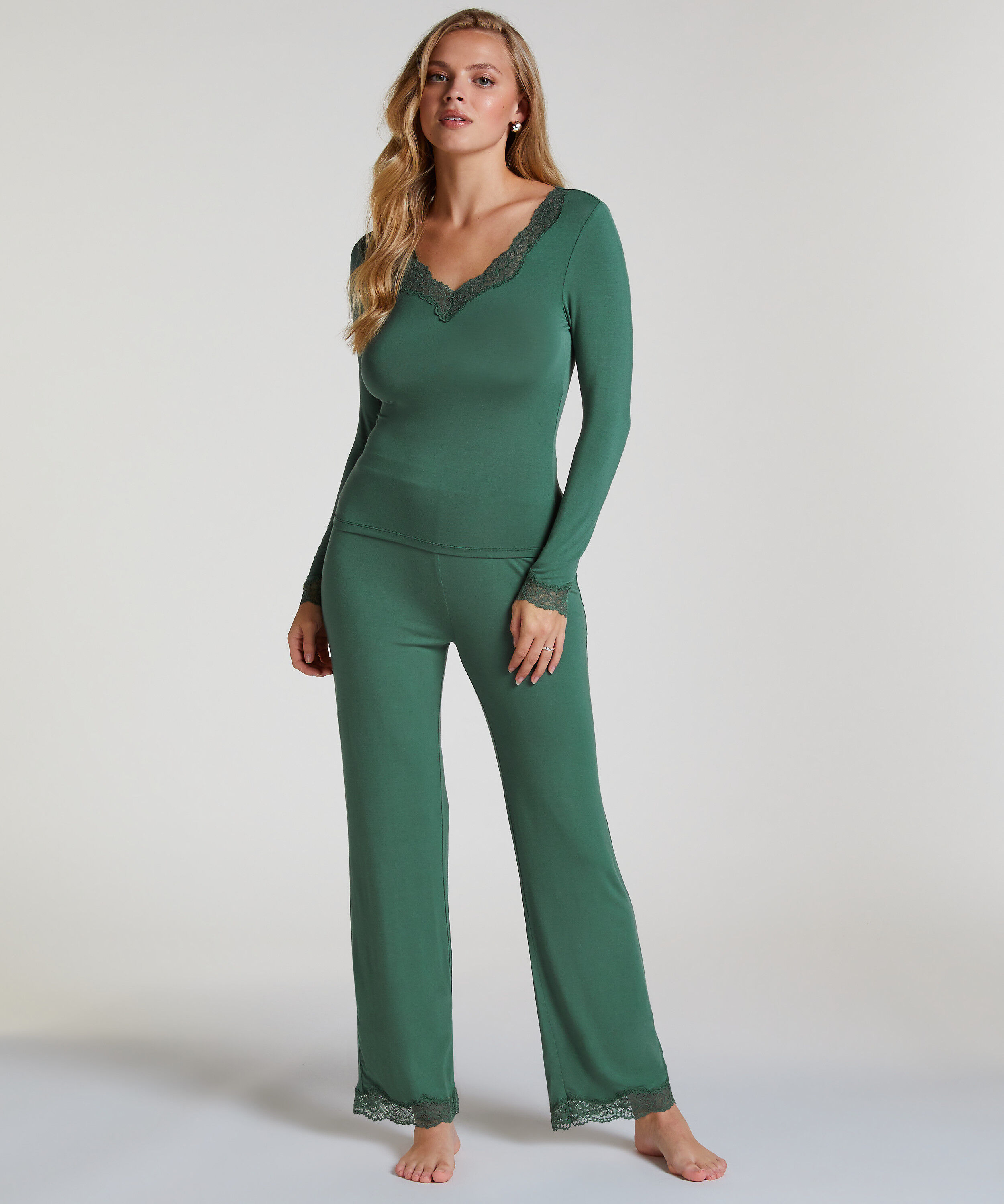 Pyjama set, Groen