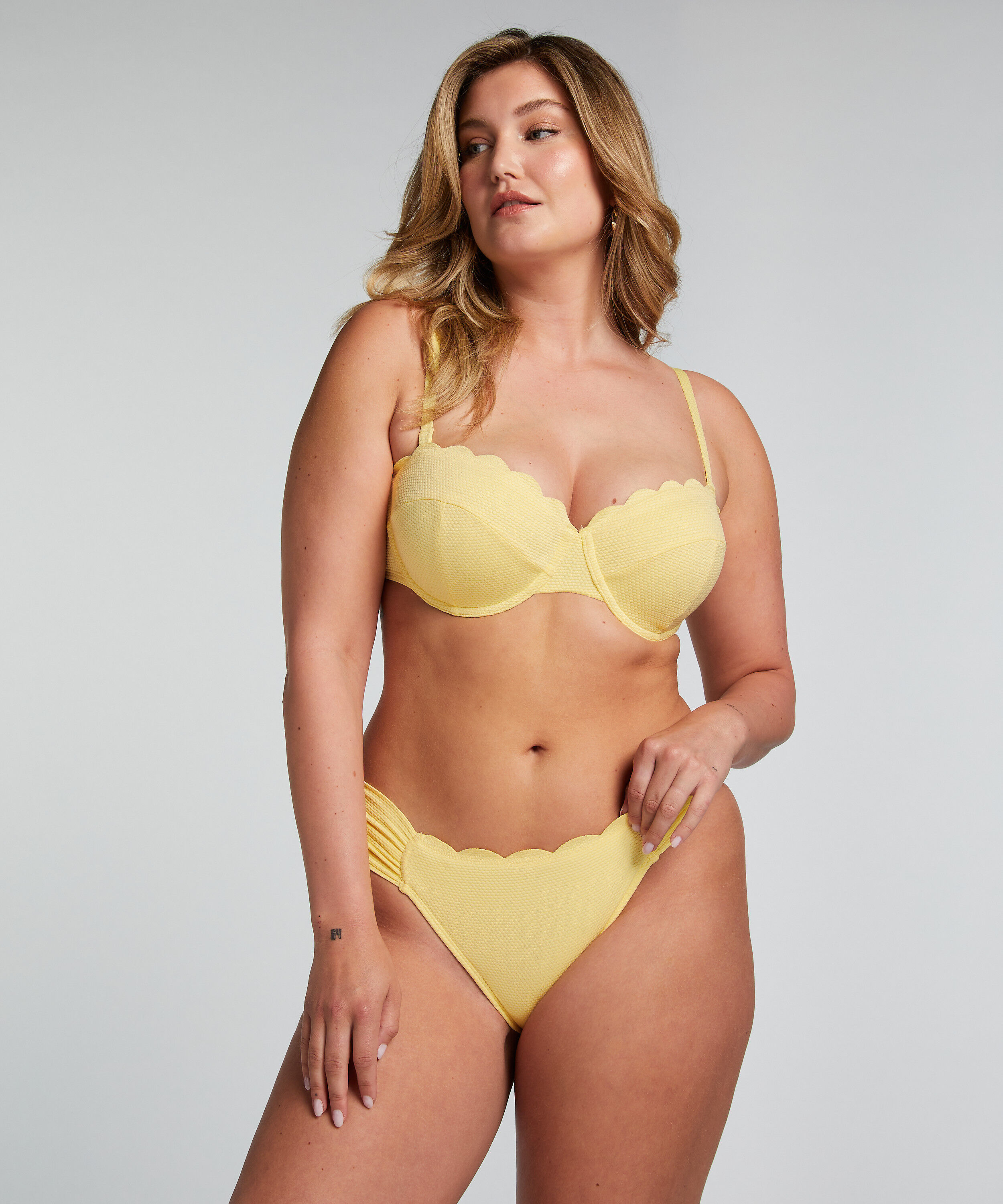 Rio Bikinibroekje Scallop, Geel