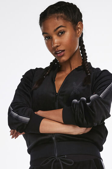 Hunkemoller Hkmx Vest Velours Zwart hunkemoller kopen in de aanbieding