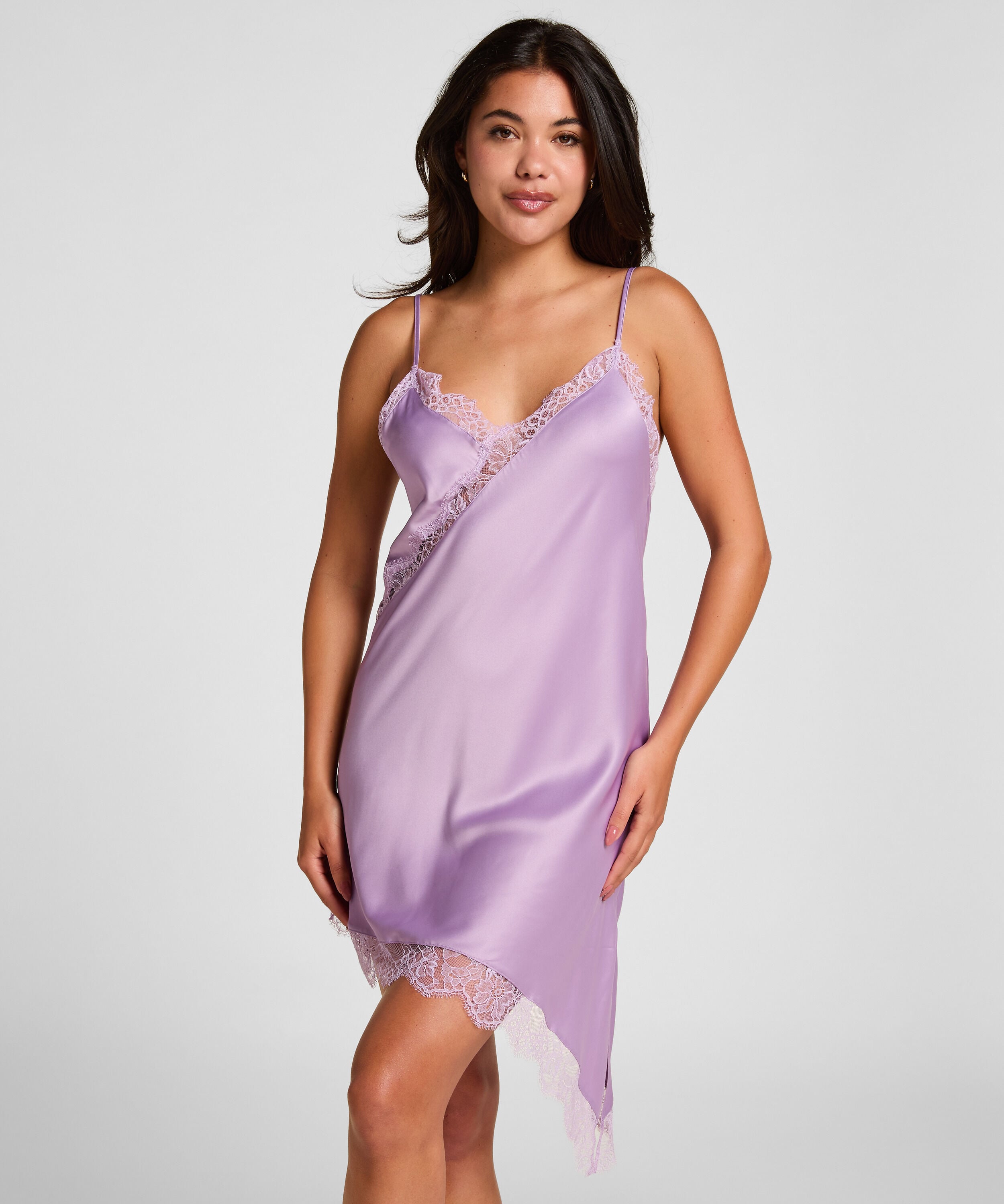 Slipdress Asymmetric, Paars