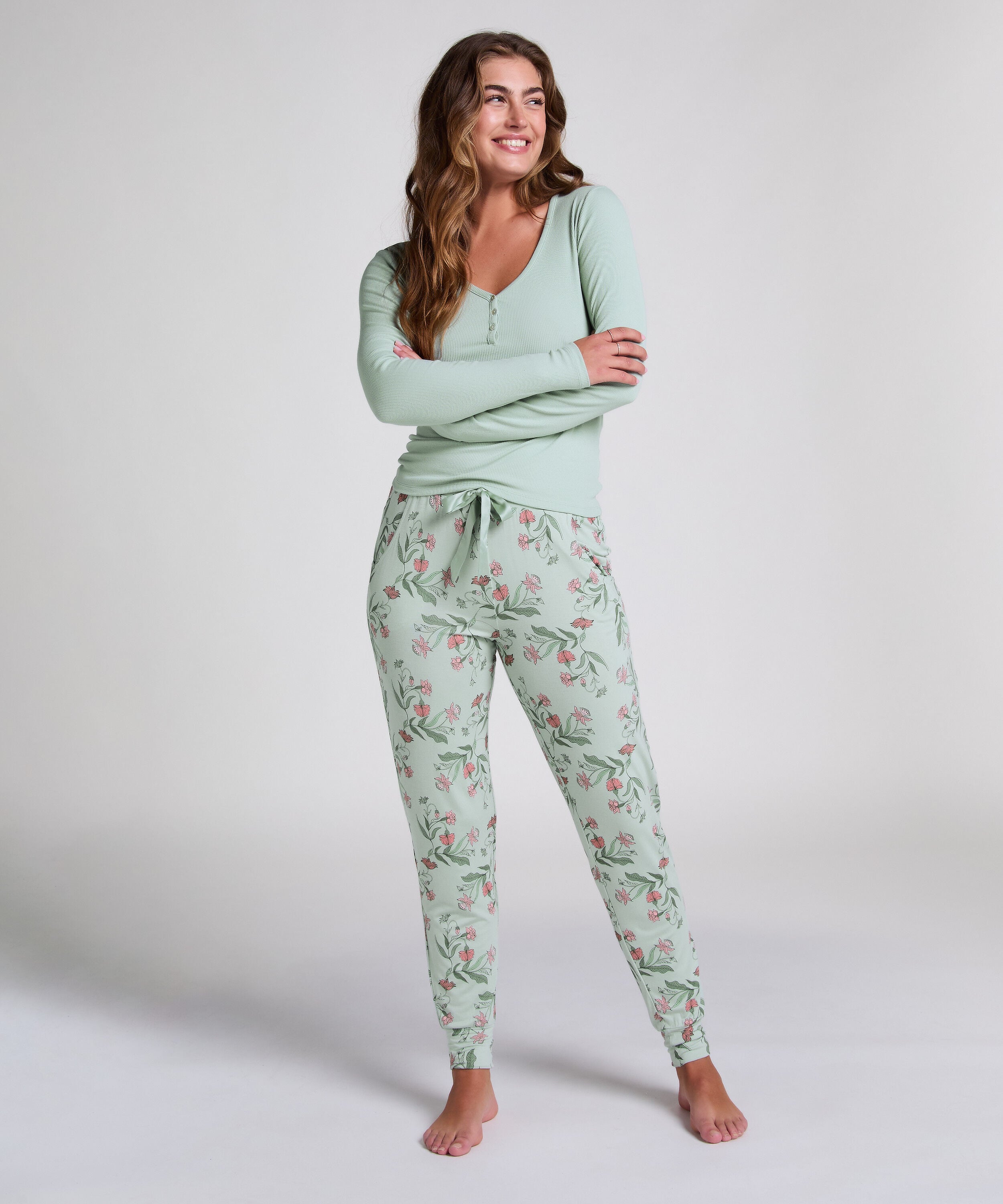 Pyjama broek Jersey, Groen