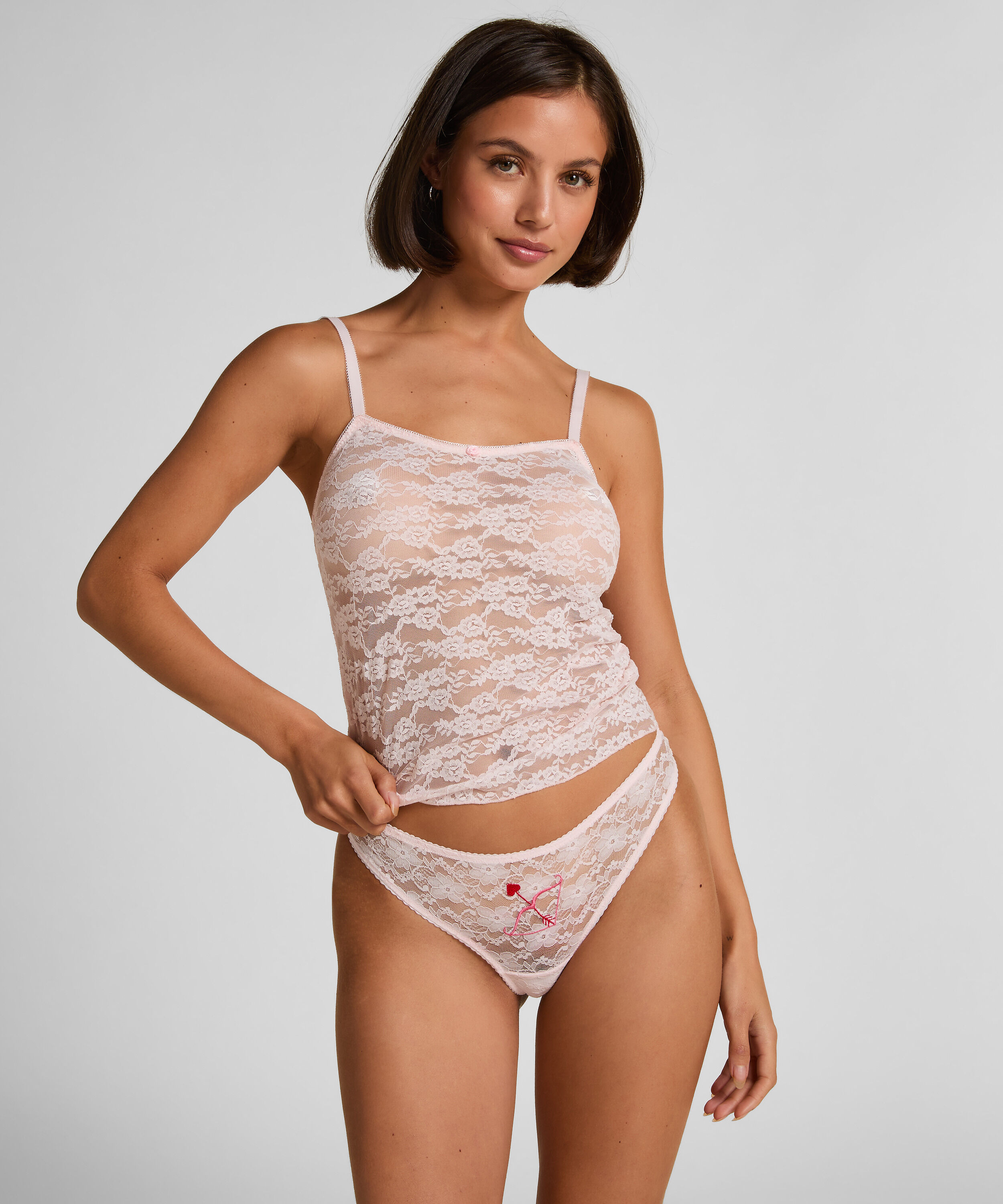 String-cadeauset 3-pack Valentine, Roze