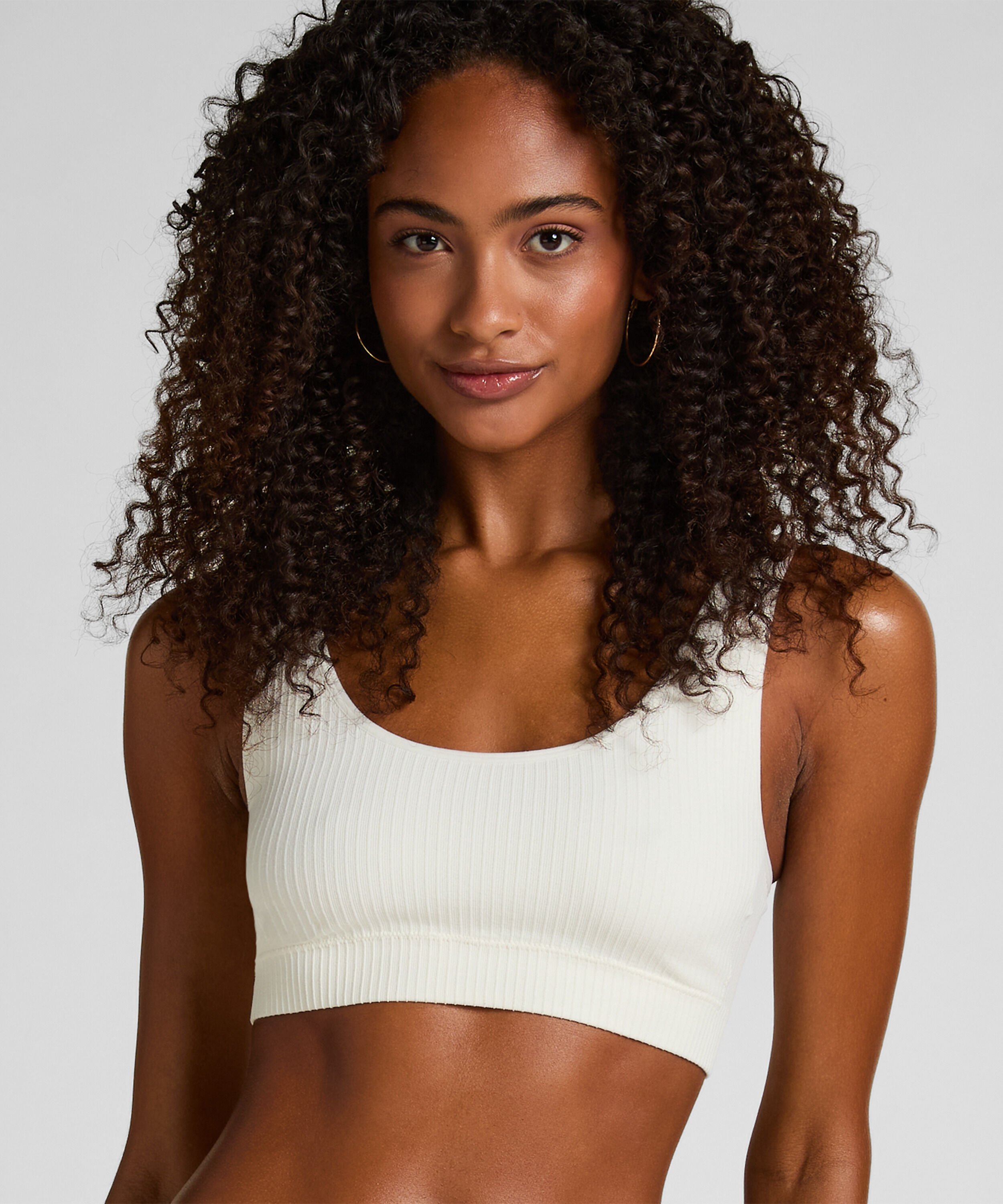 Bralette Scoop Dianne, Wit