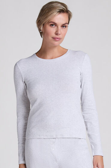 Hunkemöller Pyjamatop Pointelle Grijs