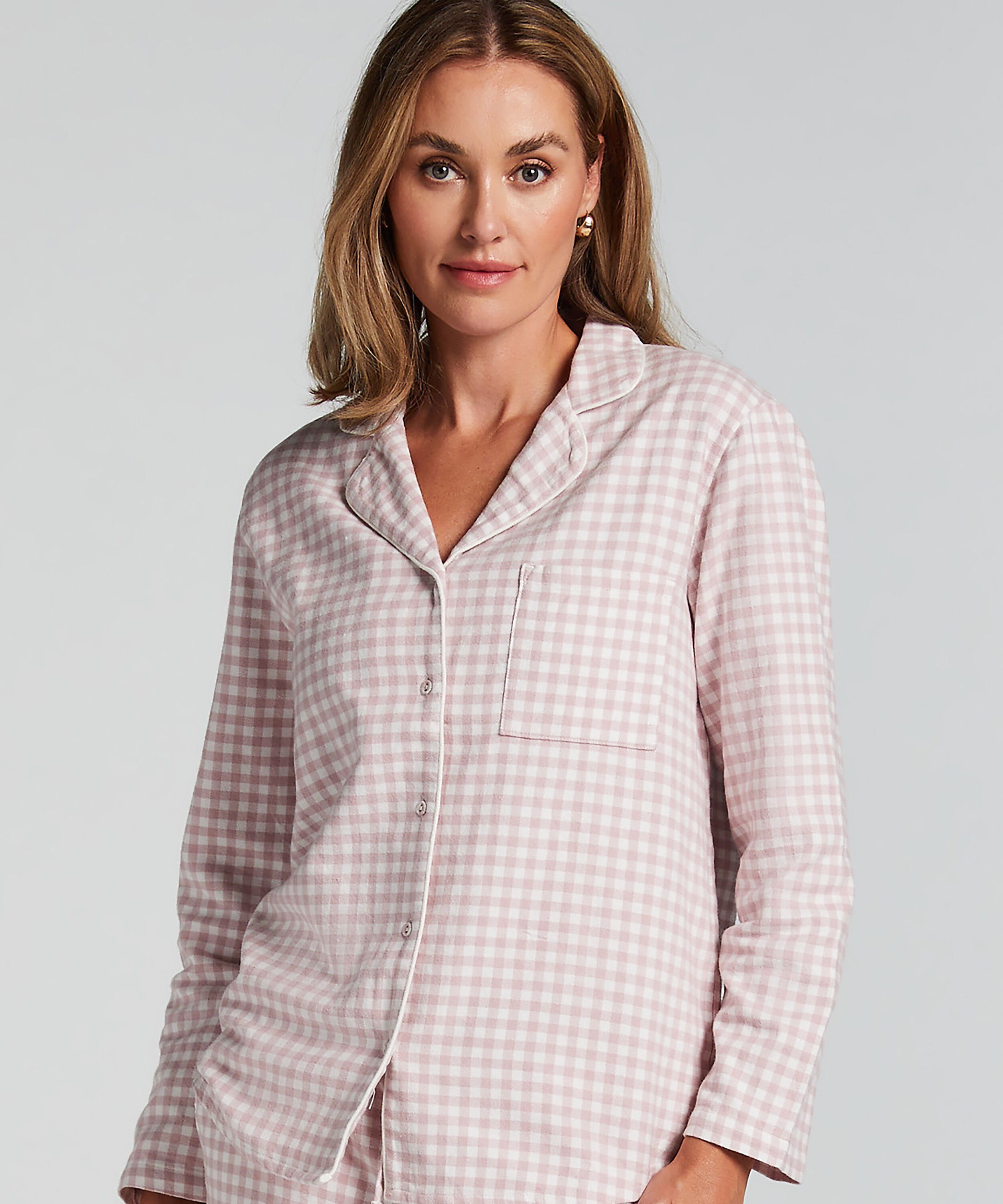 Pyjamatop Flanel Essentials, Paars