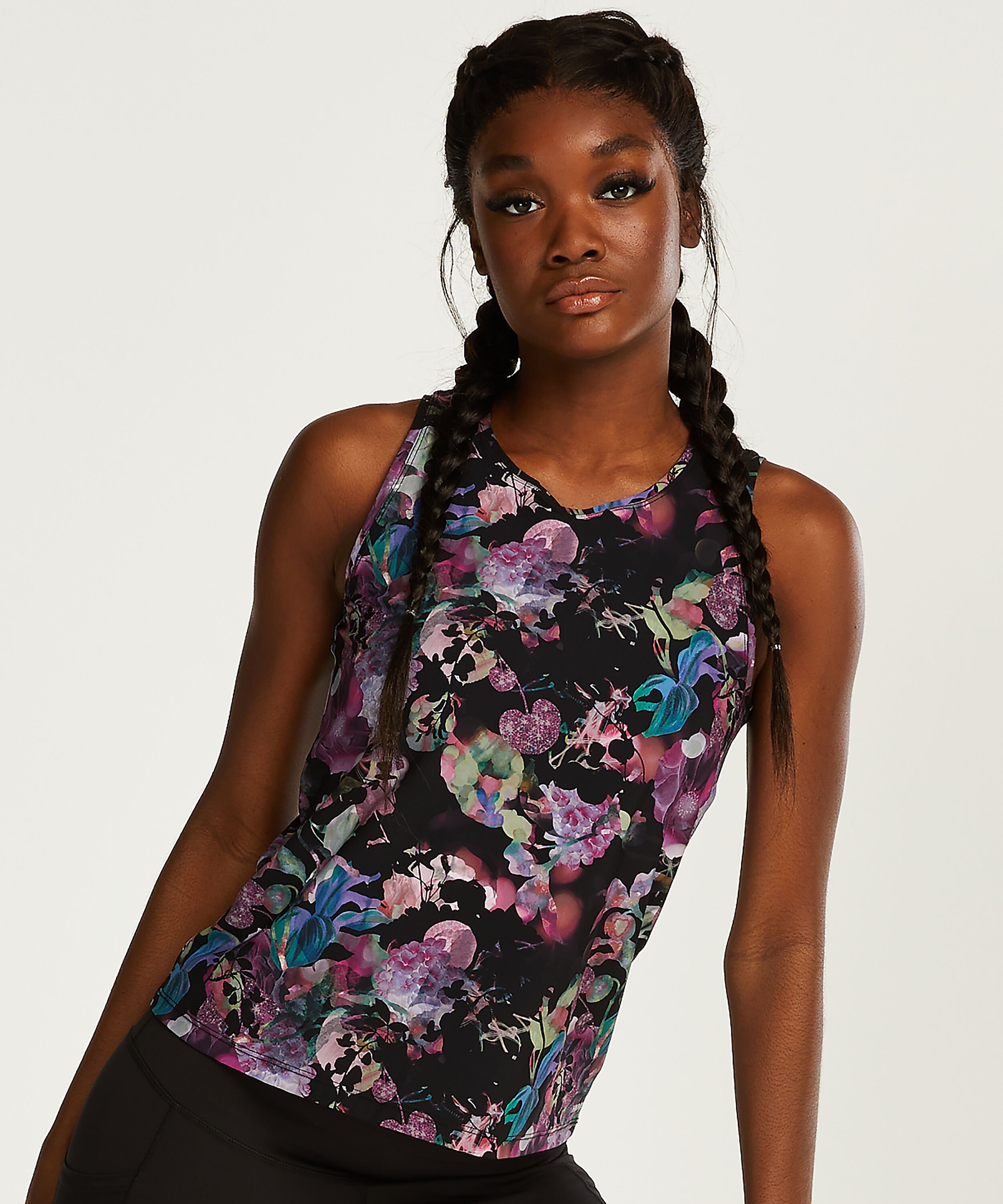 HKMX Sport tank top Poppy, Zwart