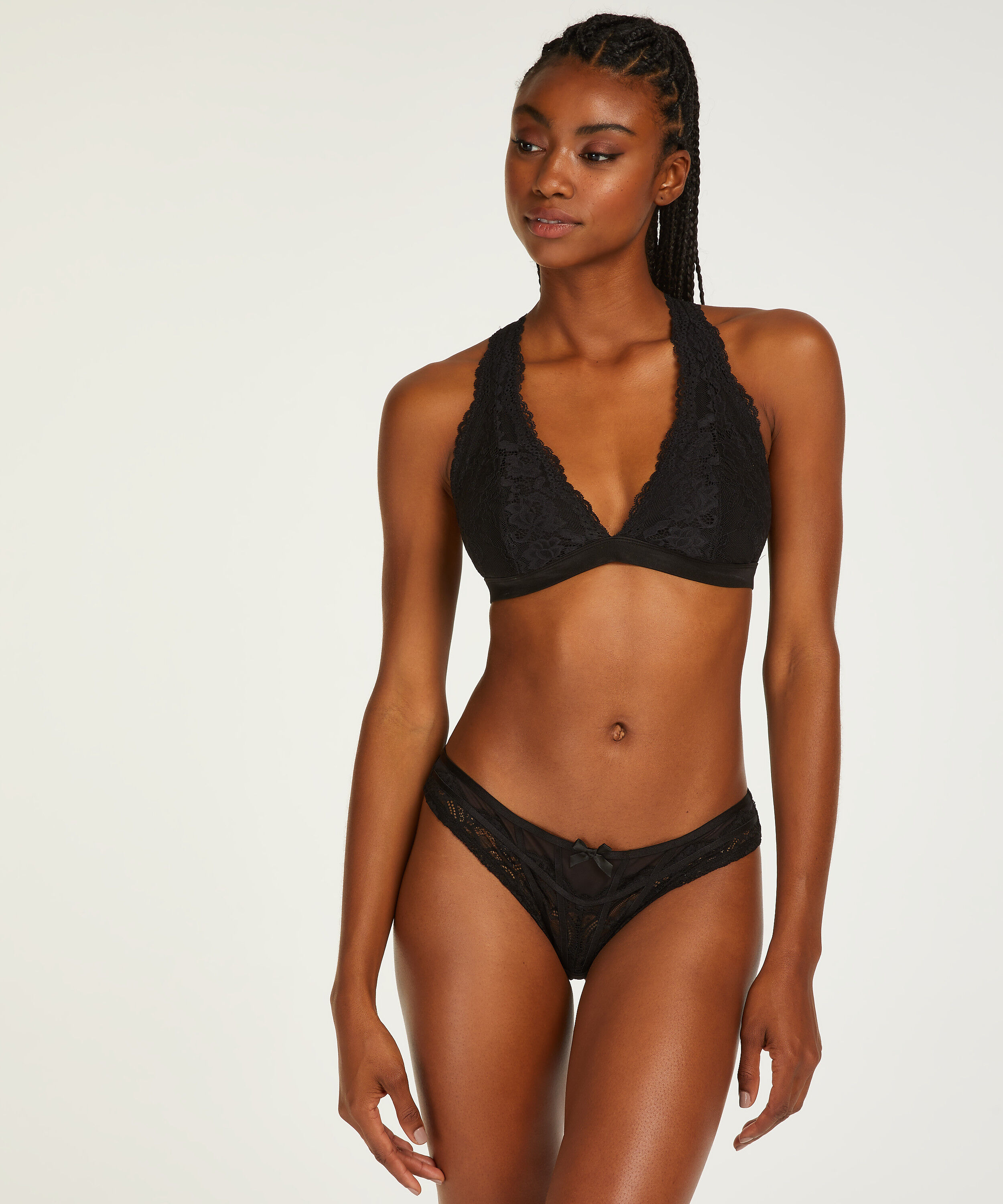 Hoog uitgesneden brazilian Arla, Zwart