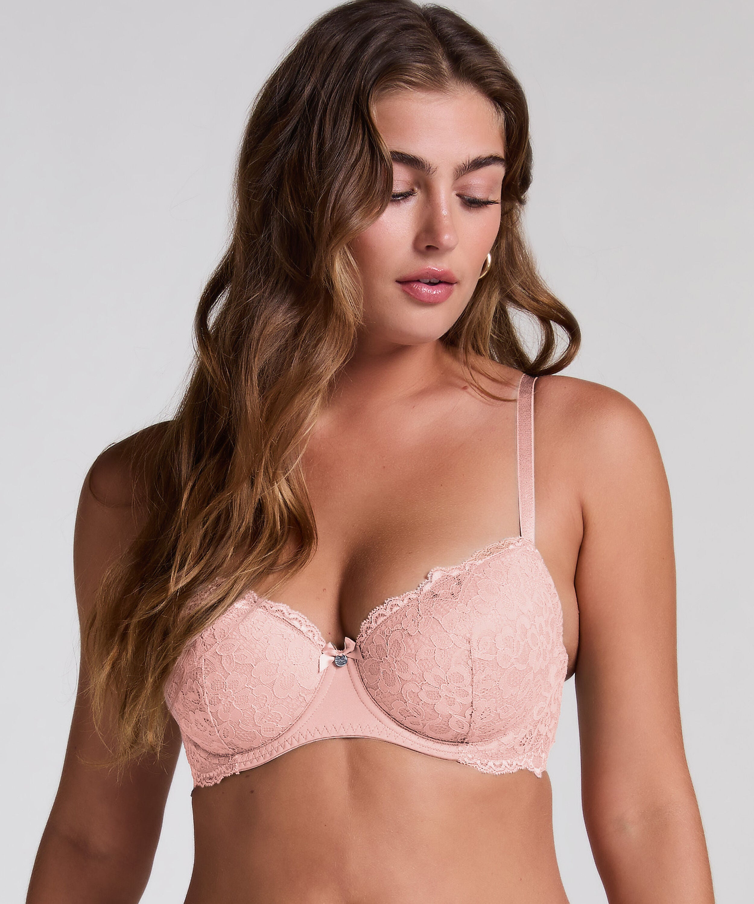 Voorgevormde beugel bh Marine, Roze