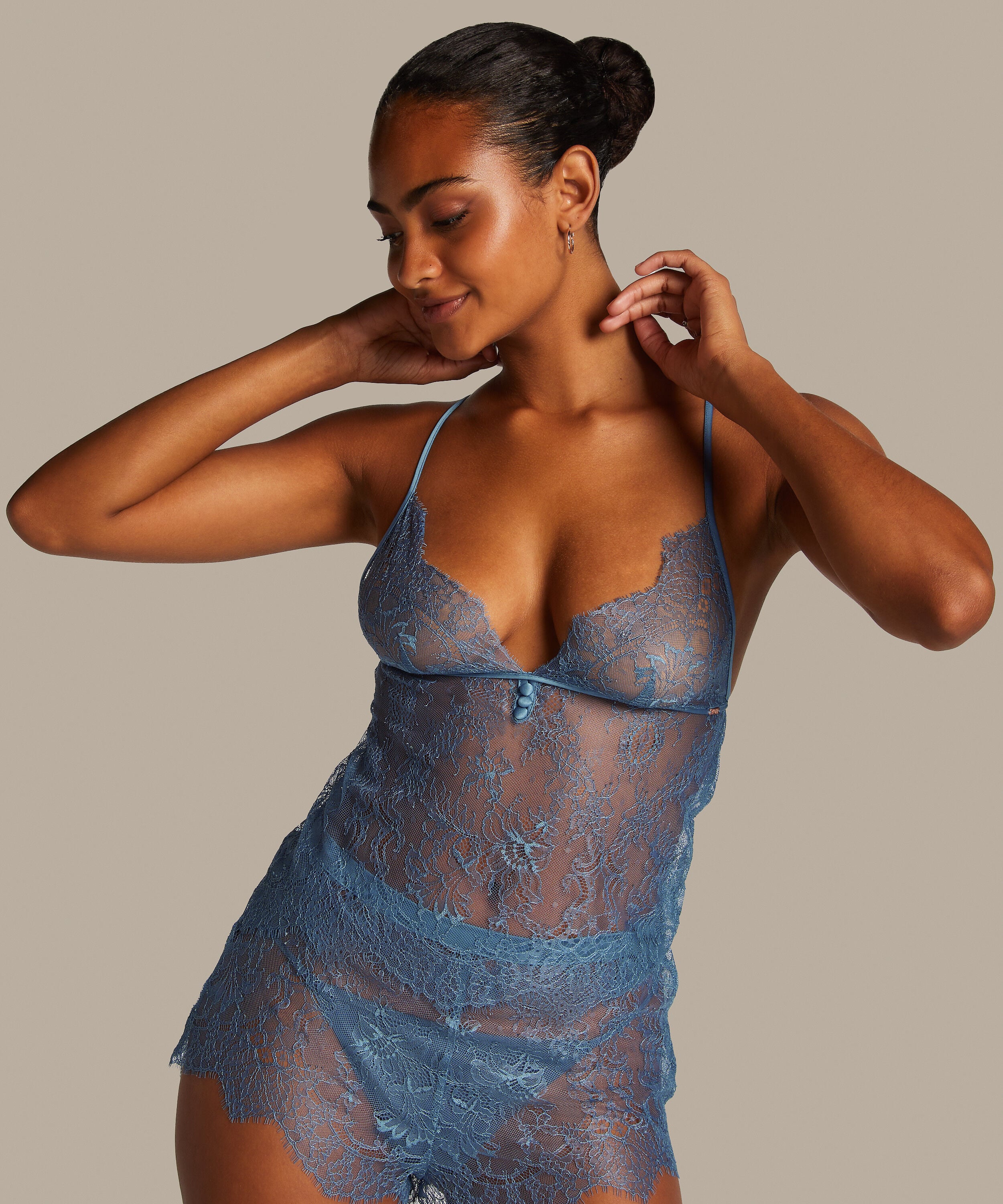 Cami Lace Delphine, Blauw