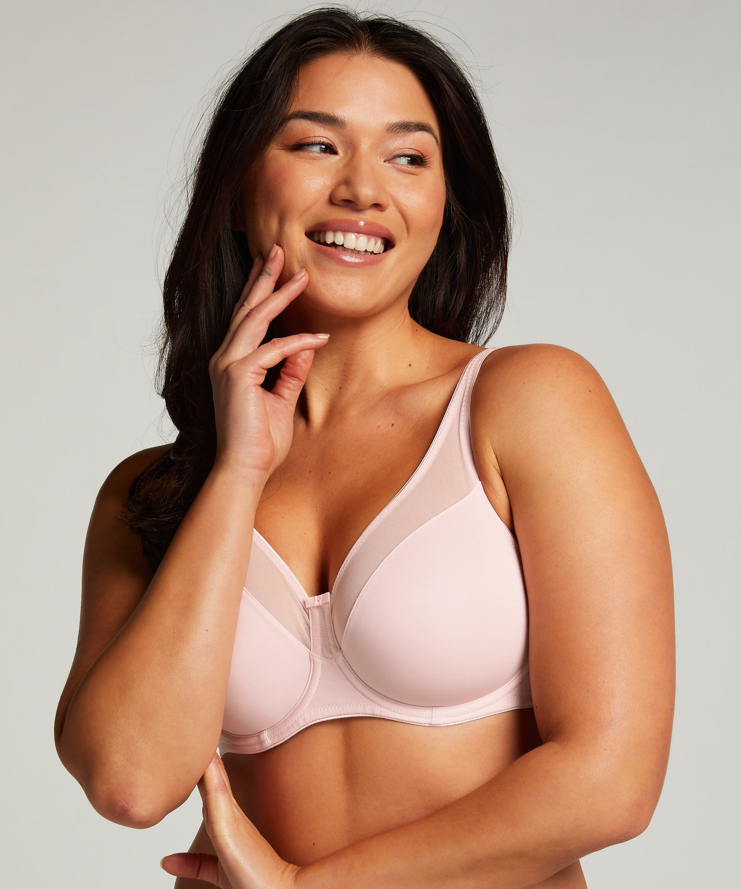 Niet-voorgevormde minimizer beugel bh Nina, Roze Niet-voorgevormde minimizer beugel bh Nina, Roze