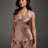 Pyjama cami top zijde Scallop Lace, Roze