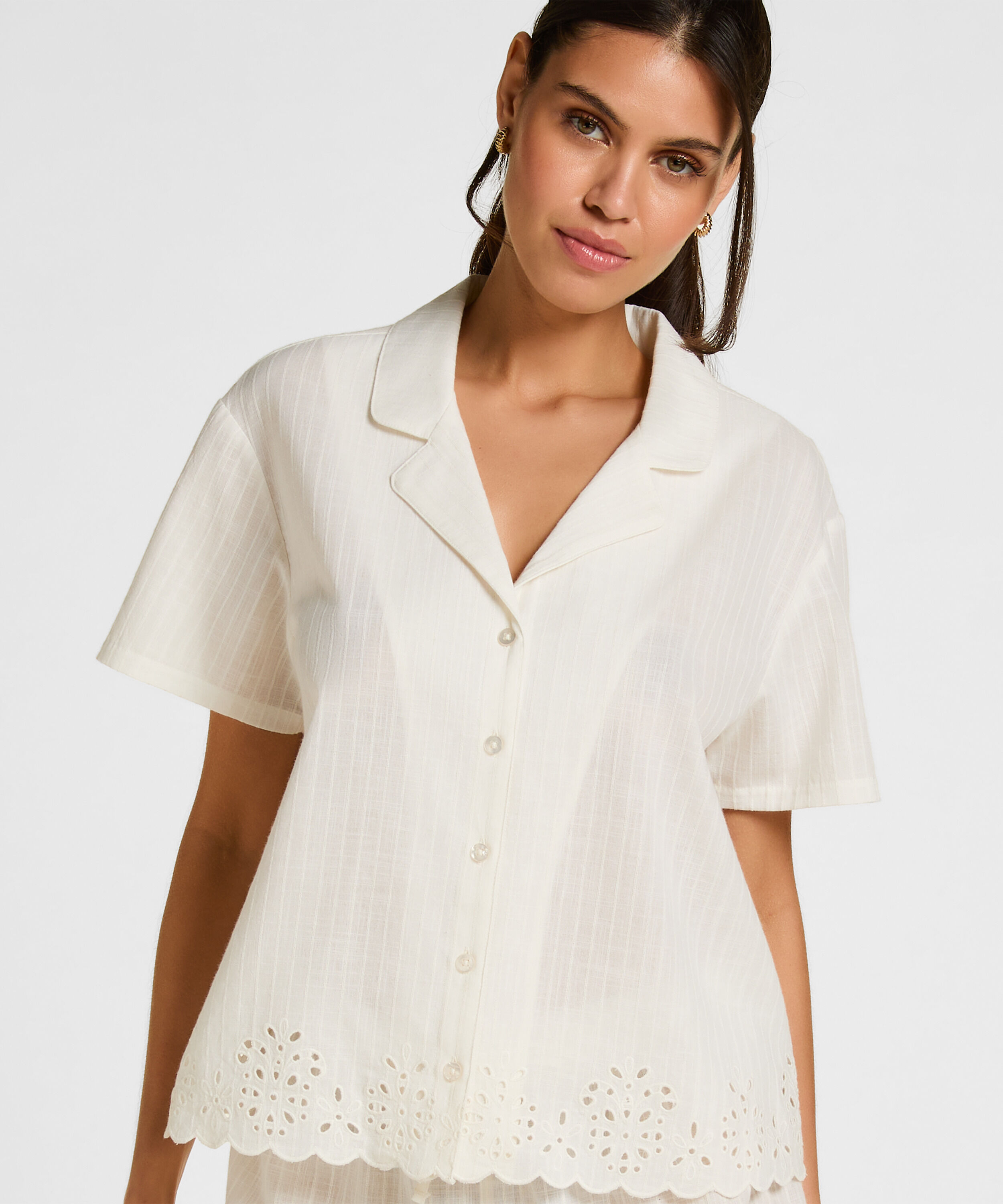 Jacket Scallop, Wit Jacket Scallop, Wit