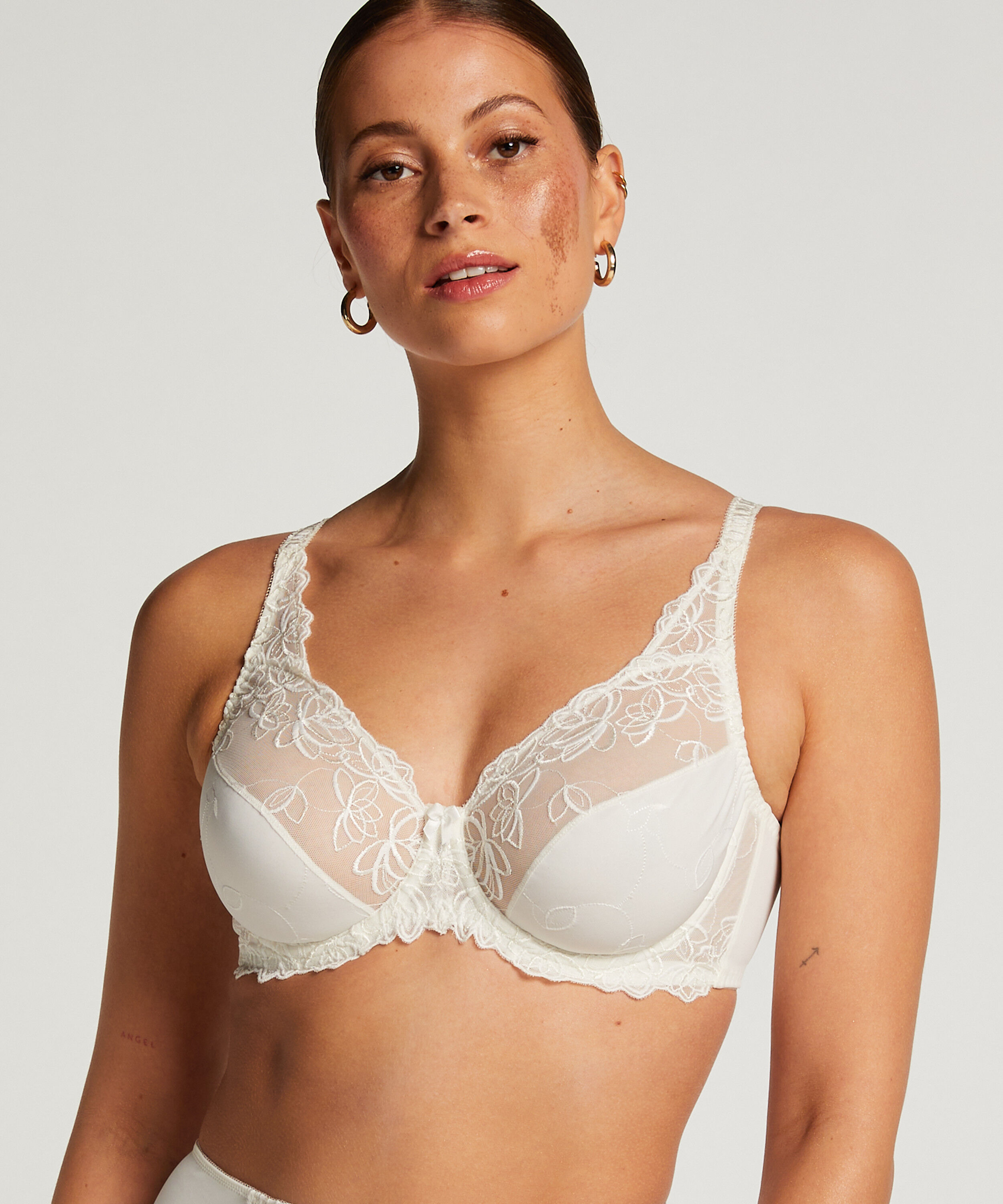 Niet-voorgevormde beugel bh Diva, Wit Niet-voorgevormde beugel bh Diva, Wit