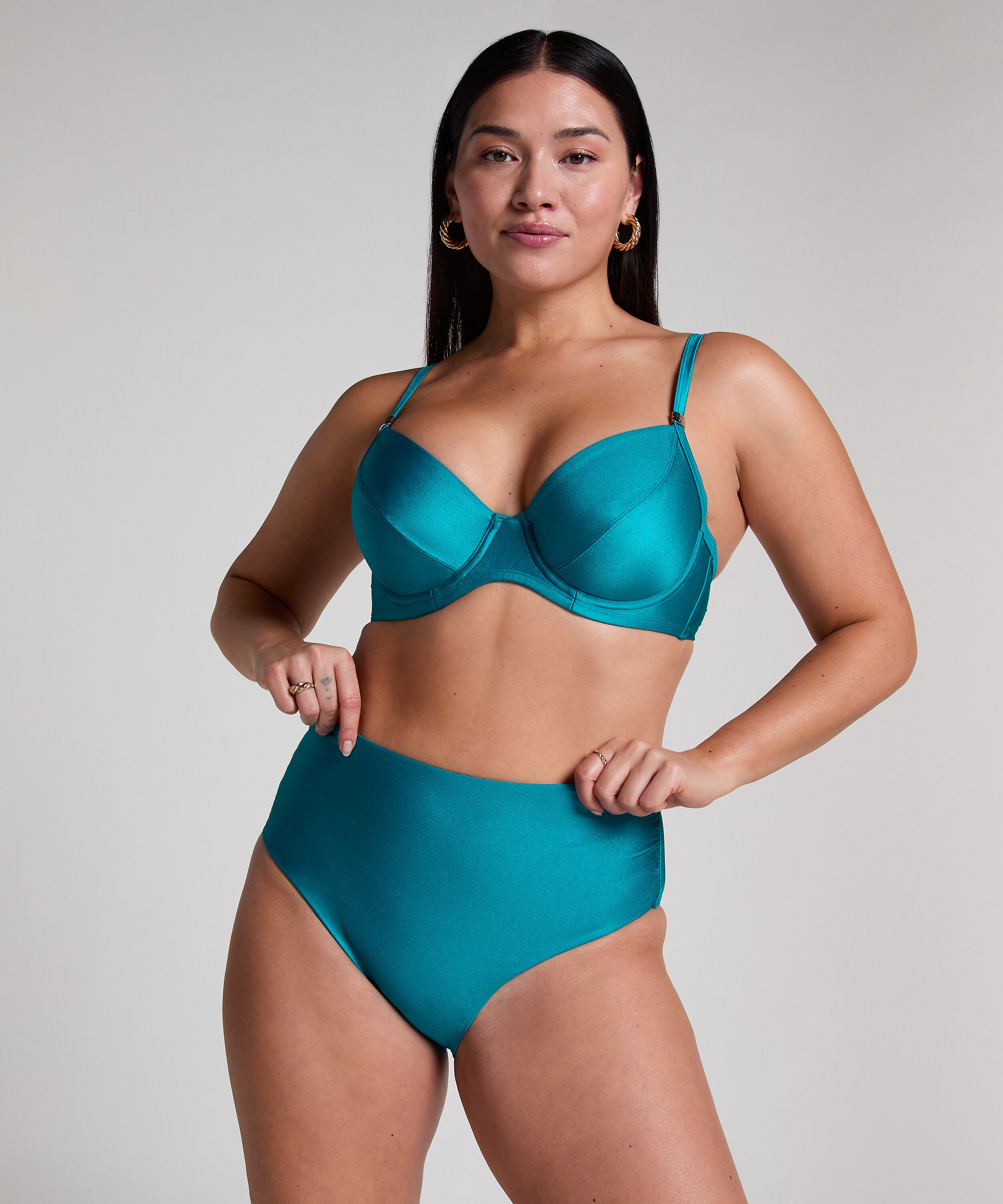 Niet-voorgevormde beugel bikinitop Aqua