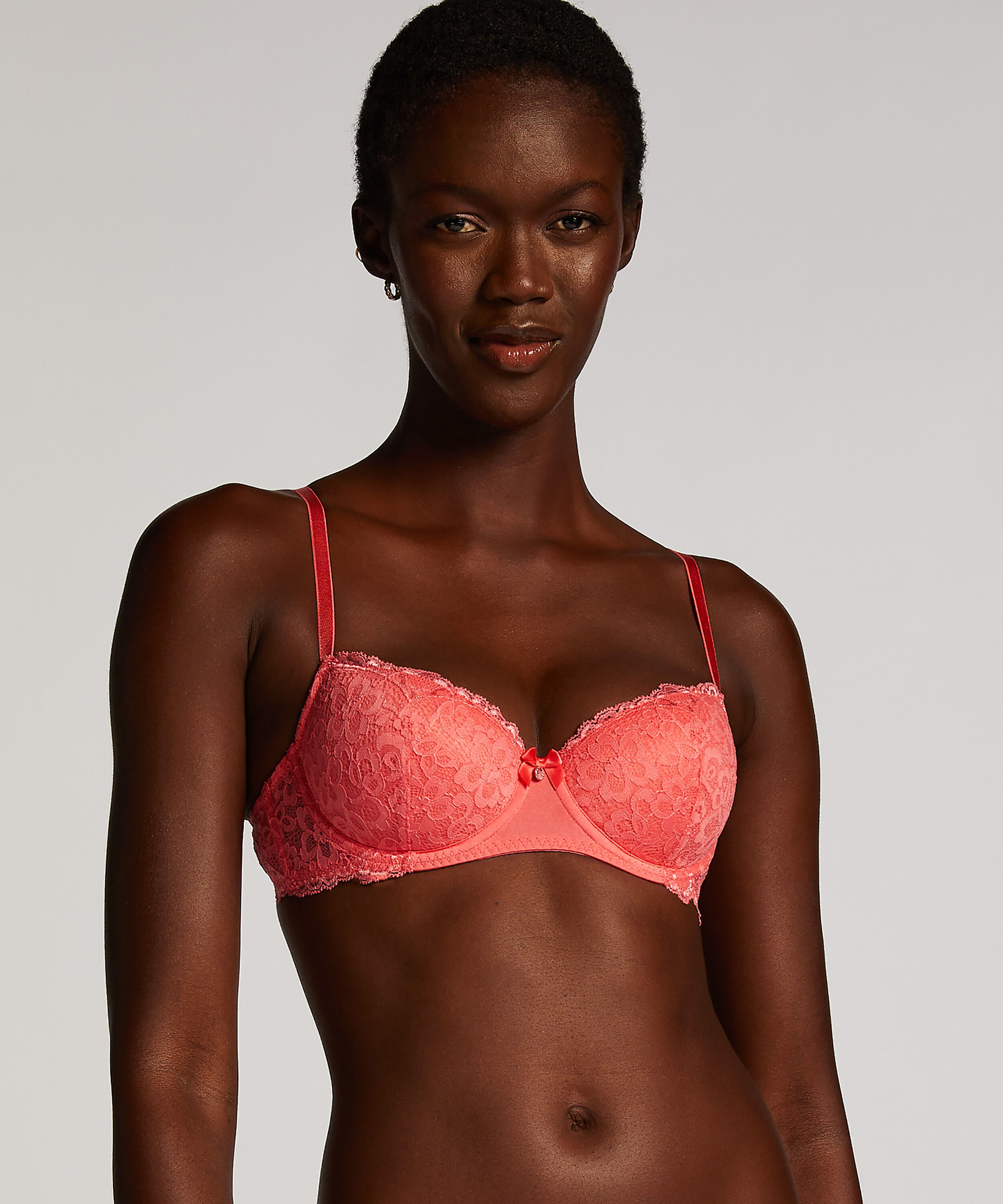 Voorgevormde beugel bh Marine, Roze