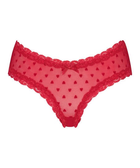 V-shape brazilian Flock Heart, Rood