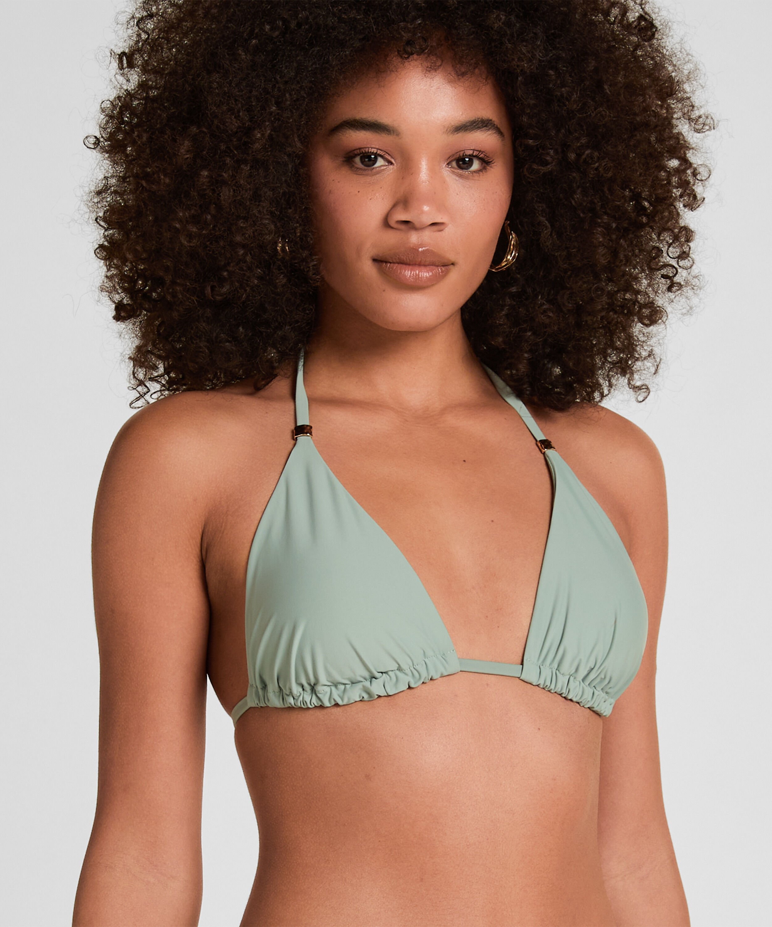 Triangle Bikini Top Luxe, Groen