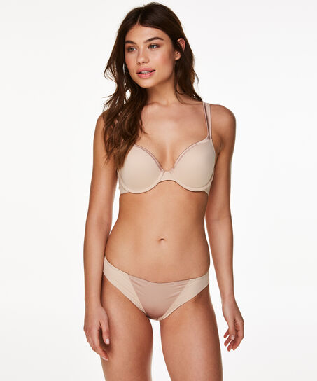 Voorgevormde beugel bh Satin fleece, Huidskleur