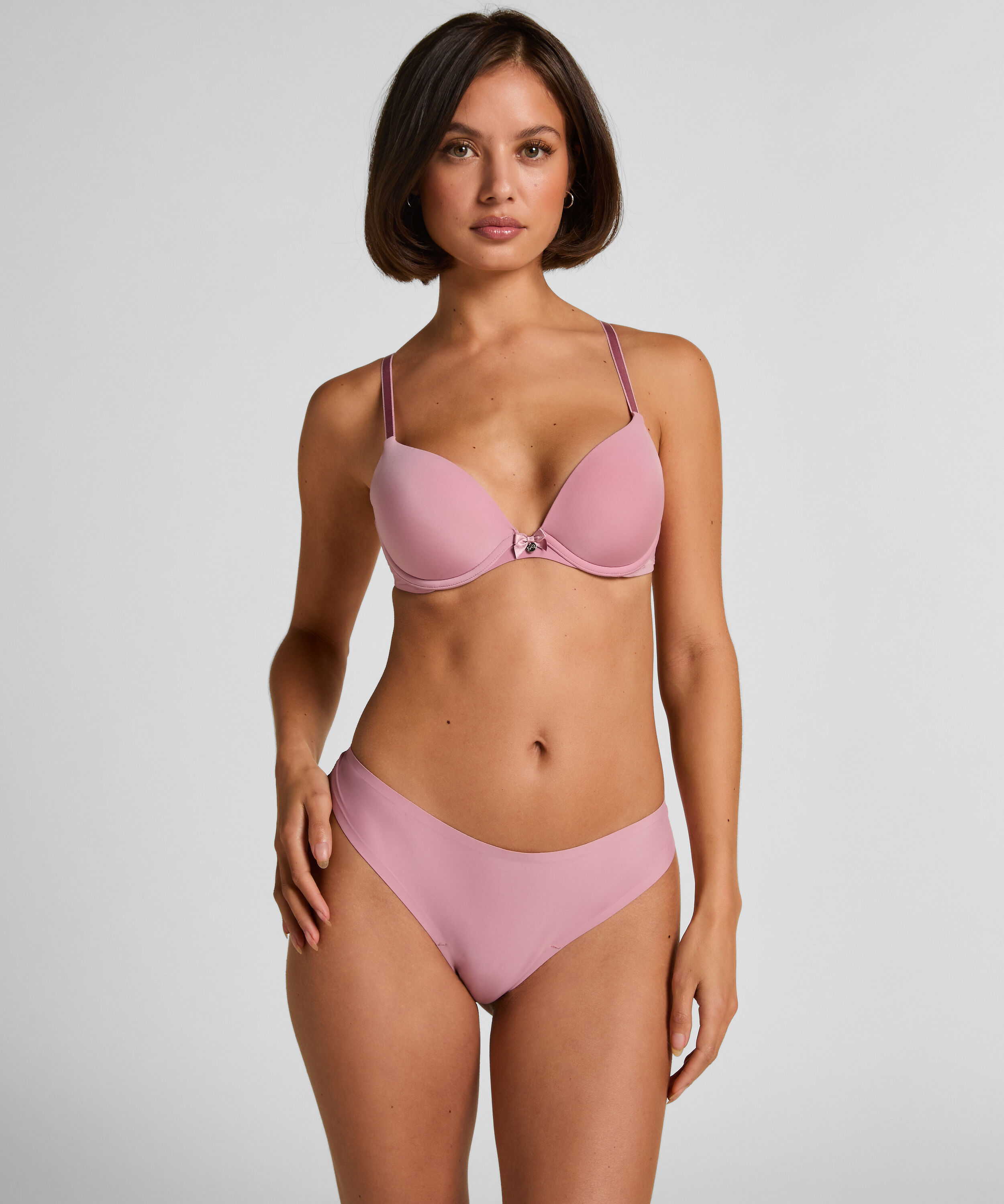 Invisible string Lace Back, Roze
