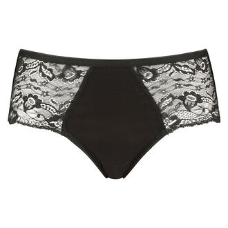 Superslip Lace Midi, Zwart