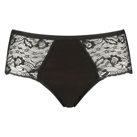 Superslip Lace Midi, Zwart