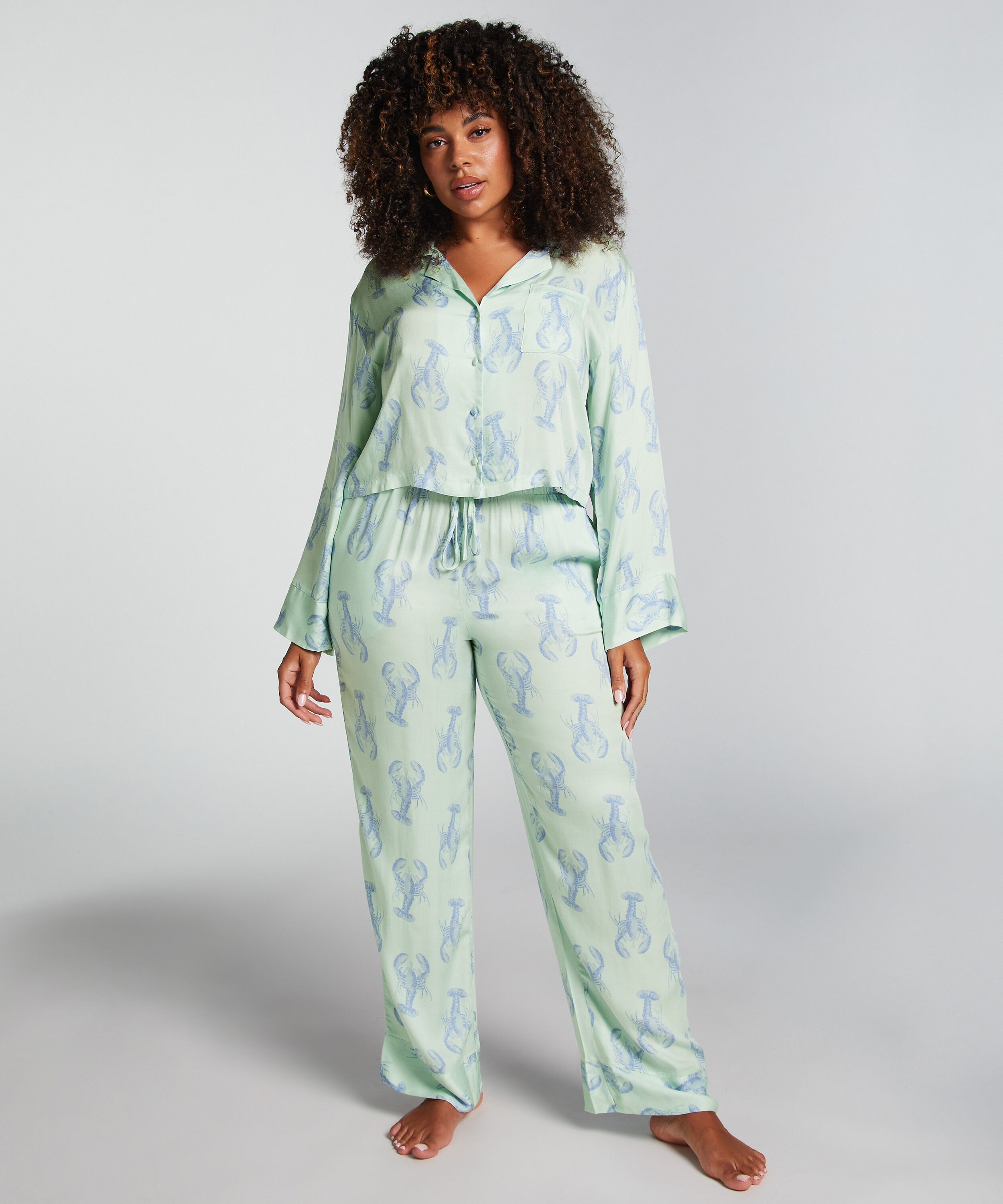 Broek Satijn, Groen Broek Satijn, Groen