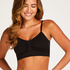 Seamless strappy top, Zwart