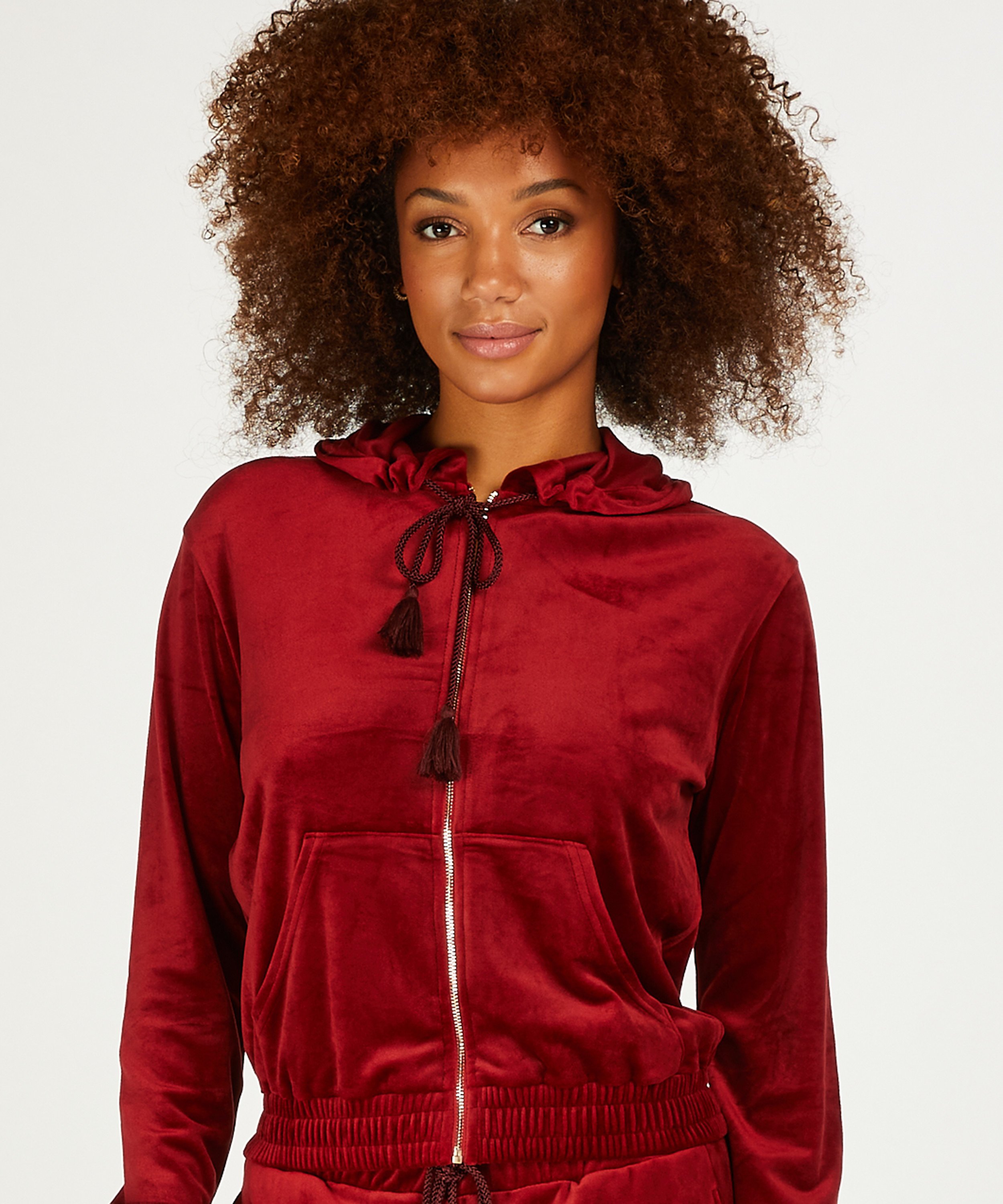 Top Velours, Rood, main