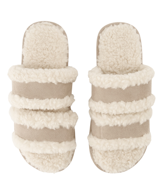 Slippers Double Strap, Wit