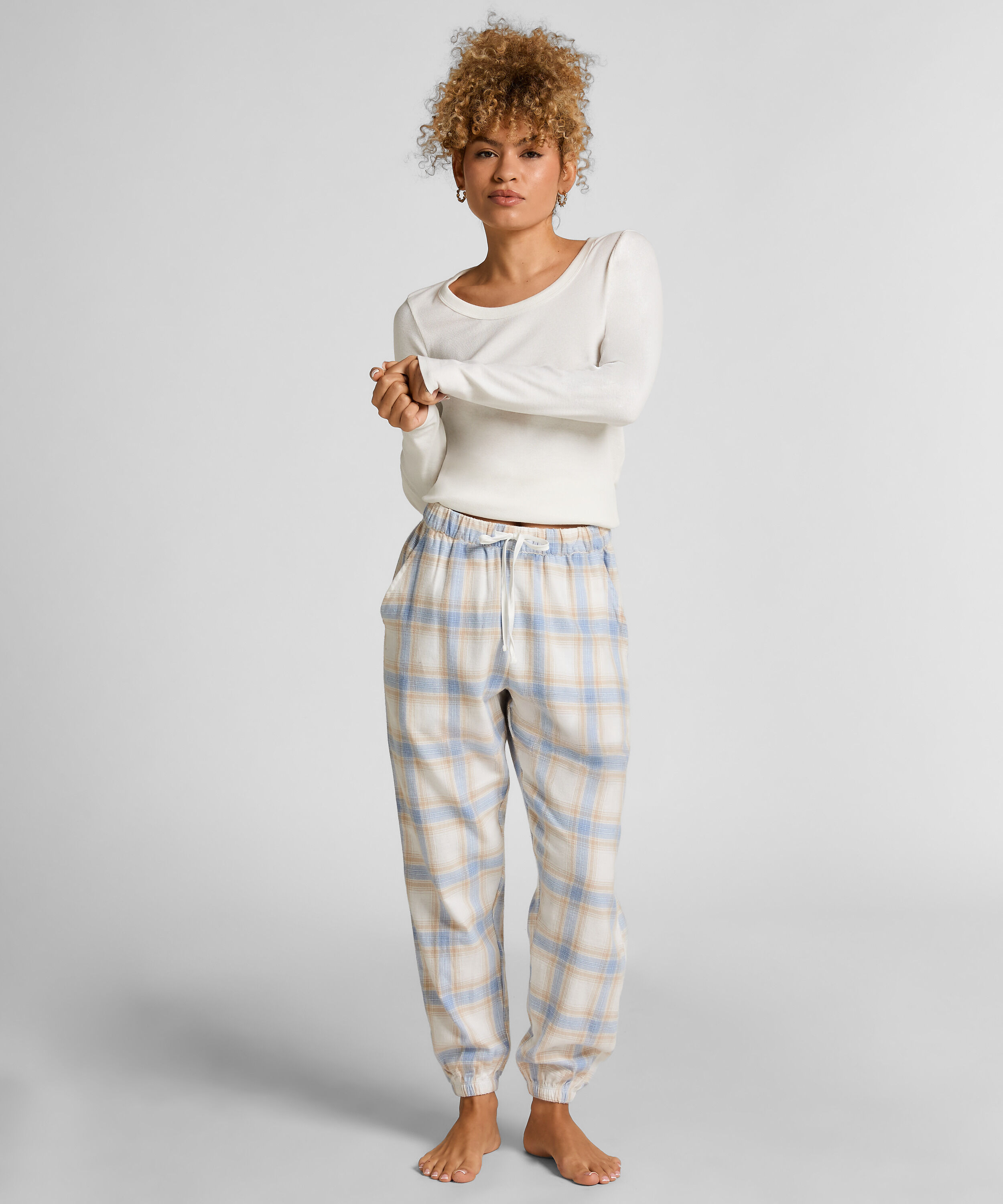 Pyjamabroek Flannel, Blauw