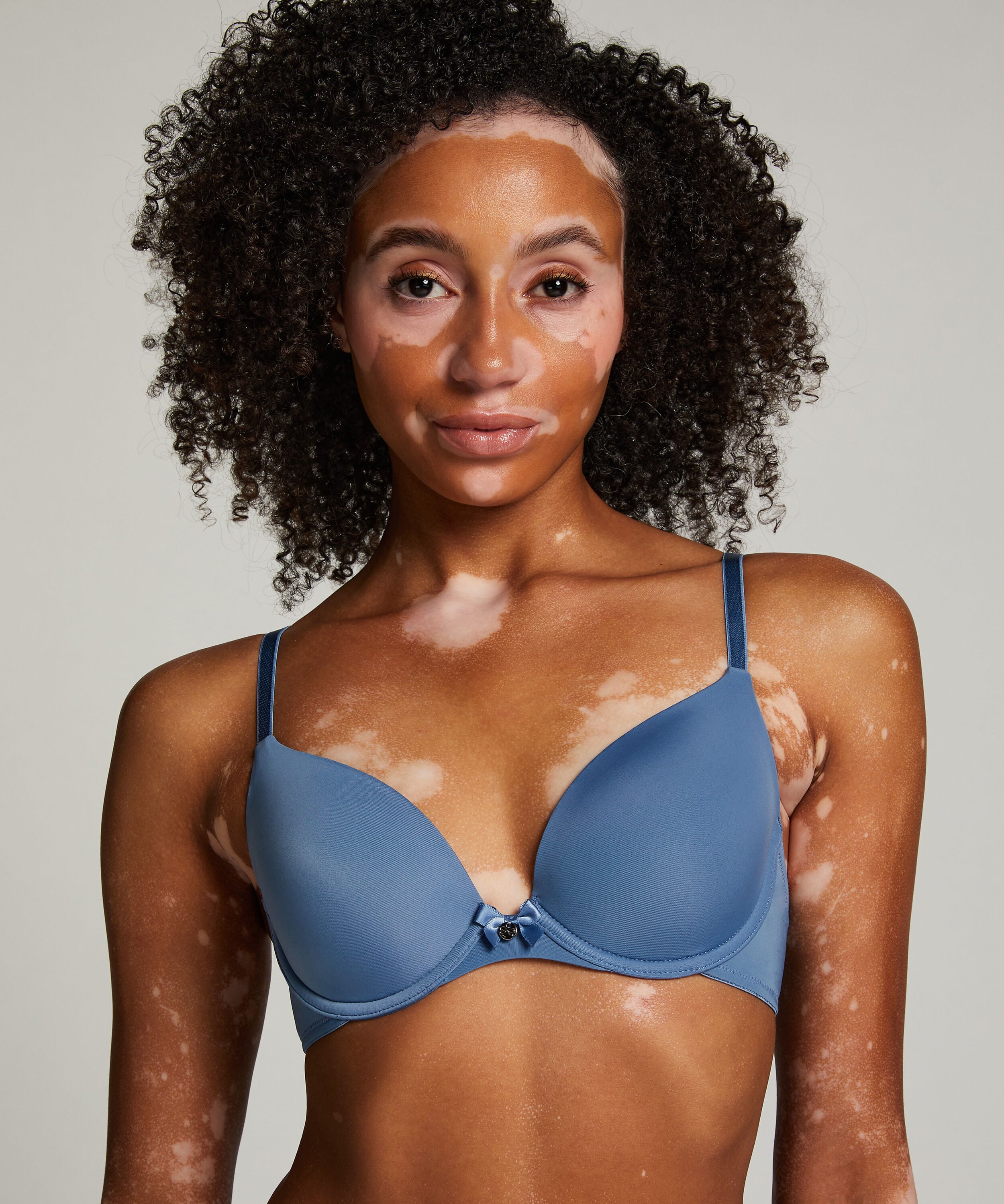 Voorgevormde beugel bh Plunge, Blauw
