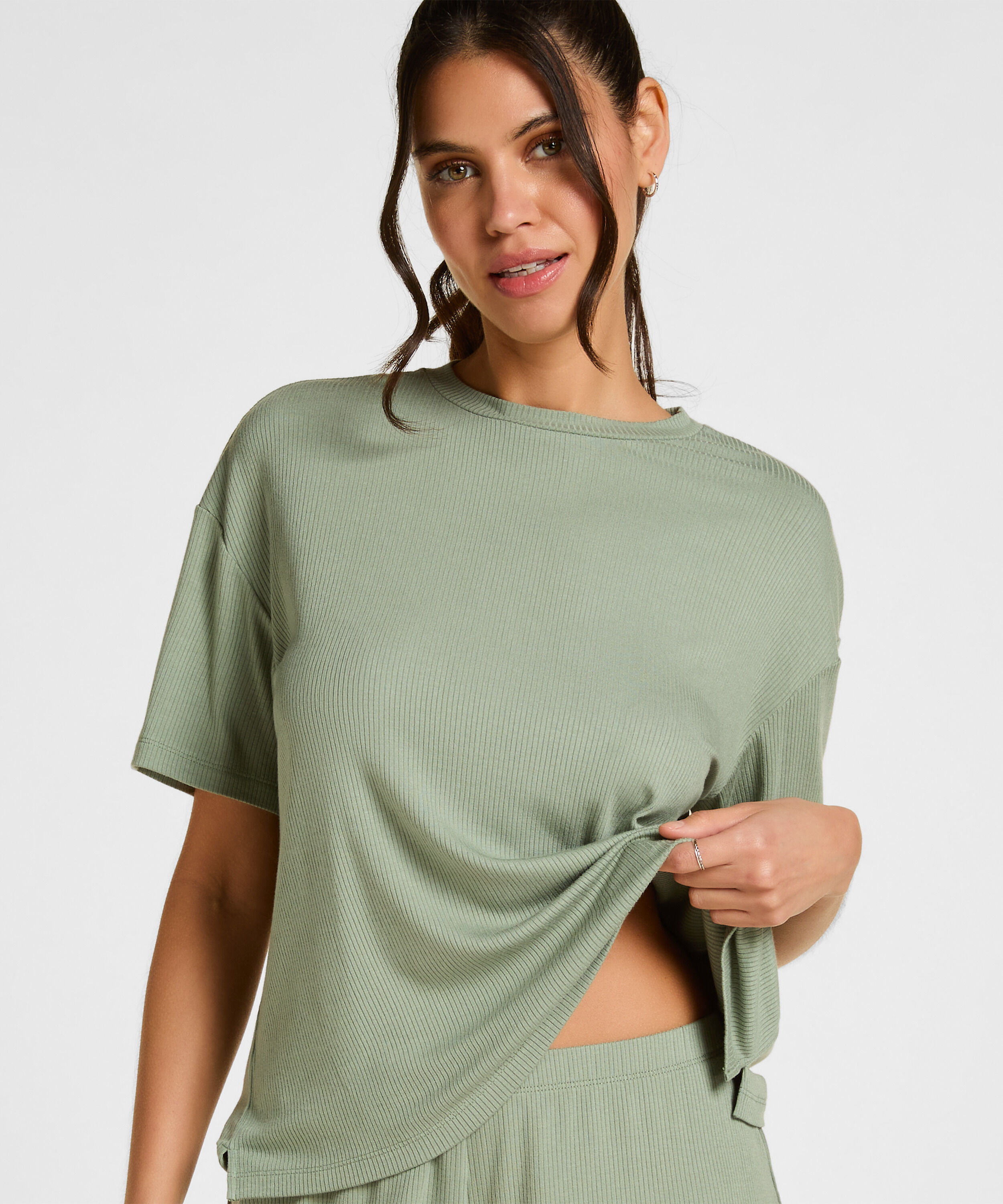Pyjama Shirt, Groen
