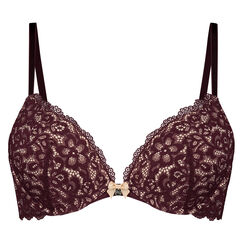 Voorgevormde push-up beugel bh Marine, Rood