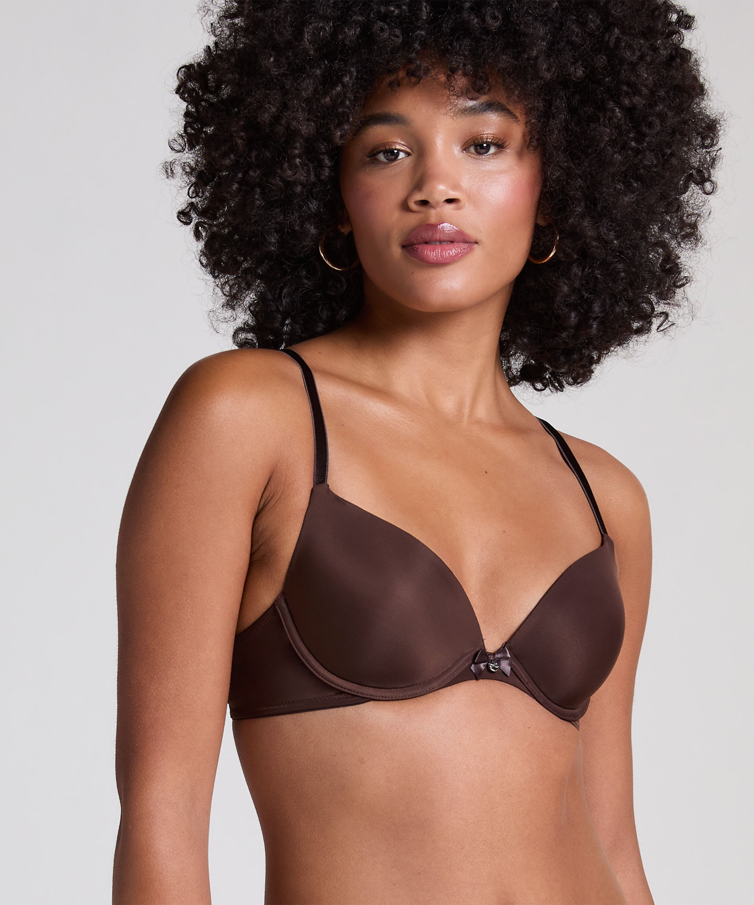 Voorgevormde beugel bh Plunge, Bruin Voorgevormde beugel bh Plunge, Bruin