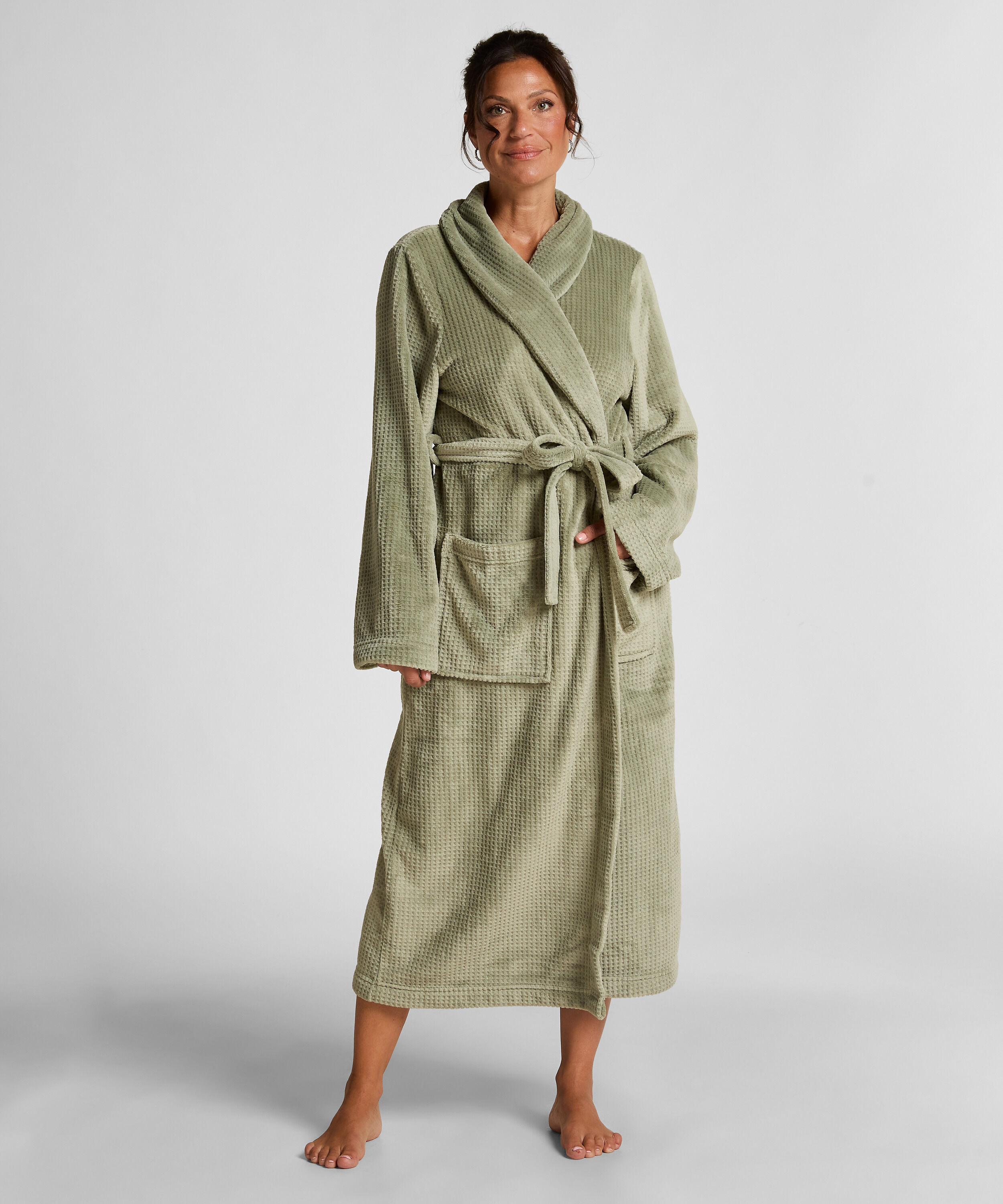 Badjas Fleece, Groen