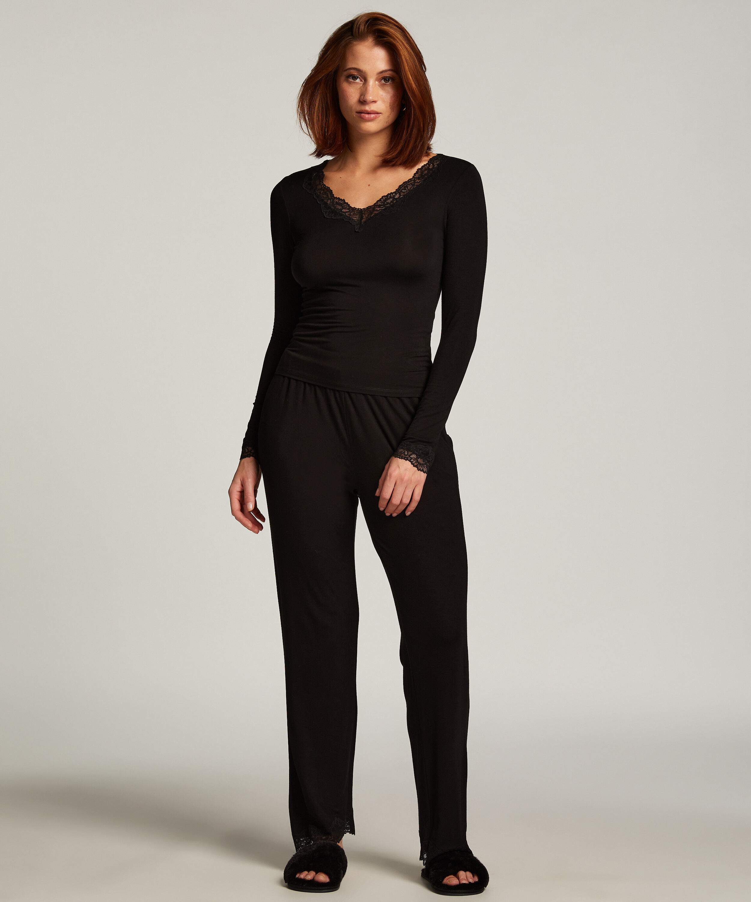 Pyjama set, Zwart