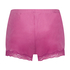 Shorts Velours Lace, Roze