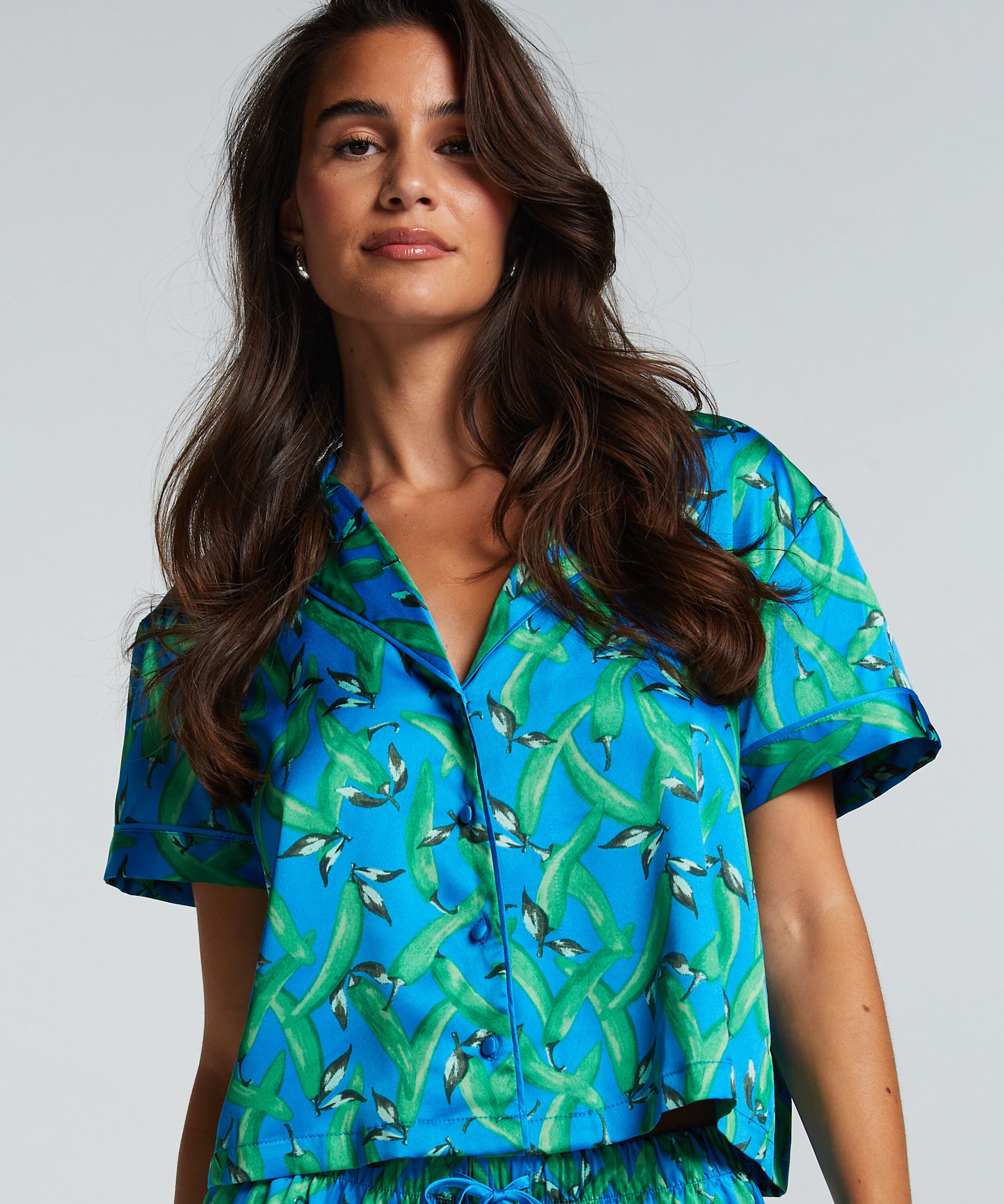 Jacket Satin, Blauw Jacket Satin, Blauw