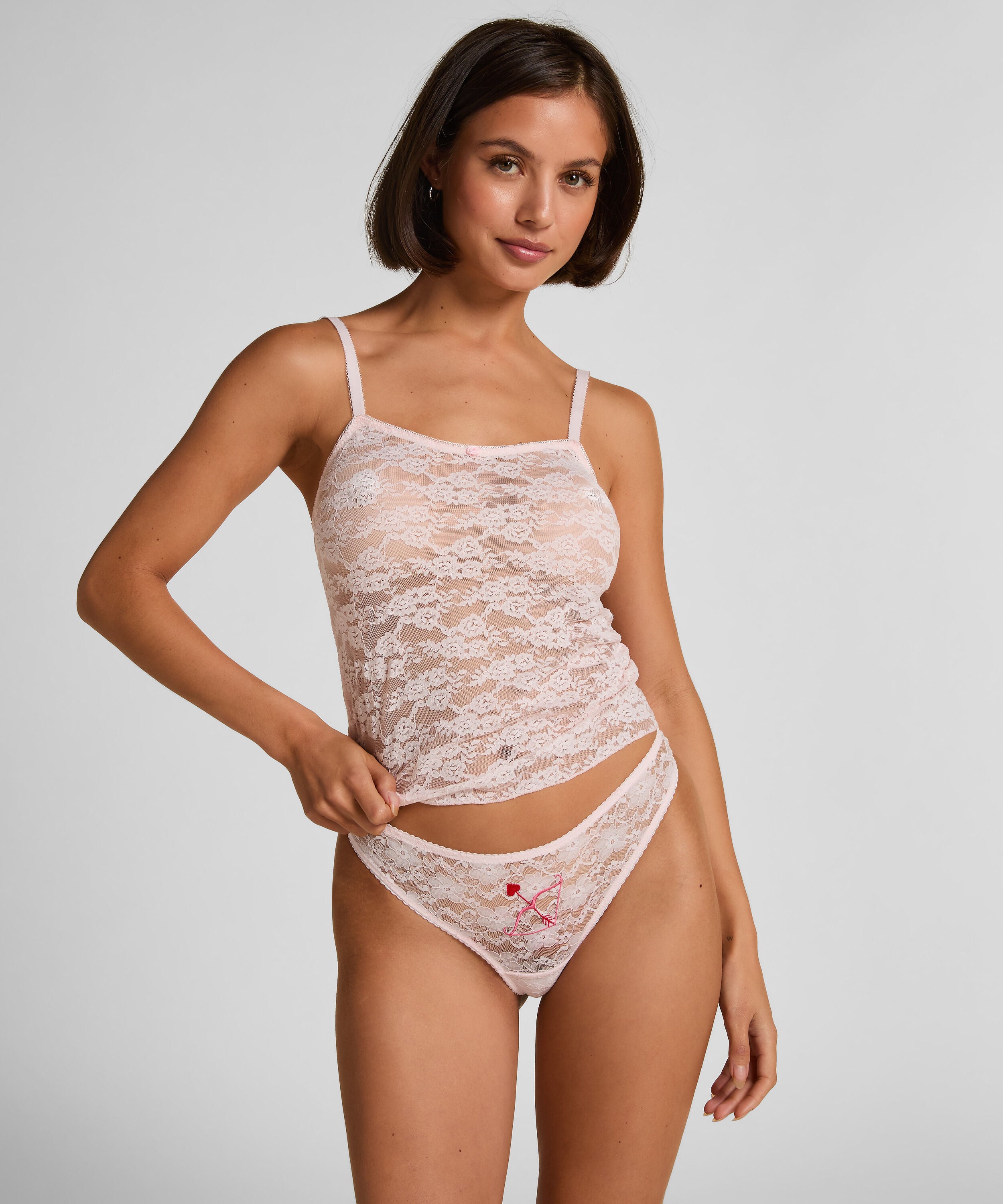 String-cadeauset 3-pack Valentine, Roze
