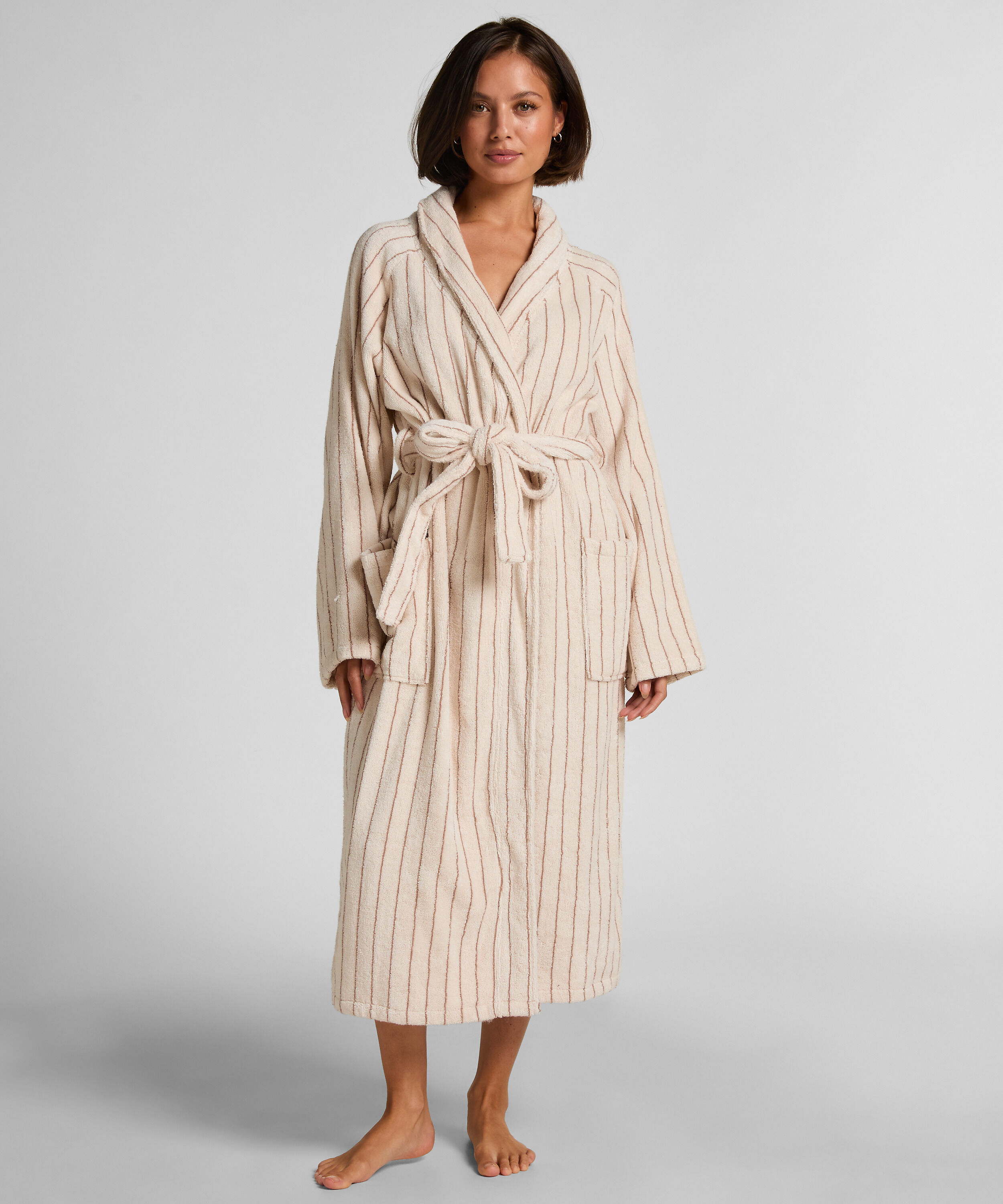 Badstof badjas, Beige