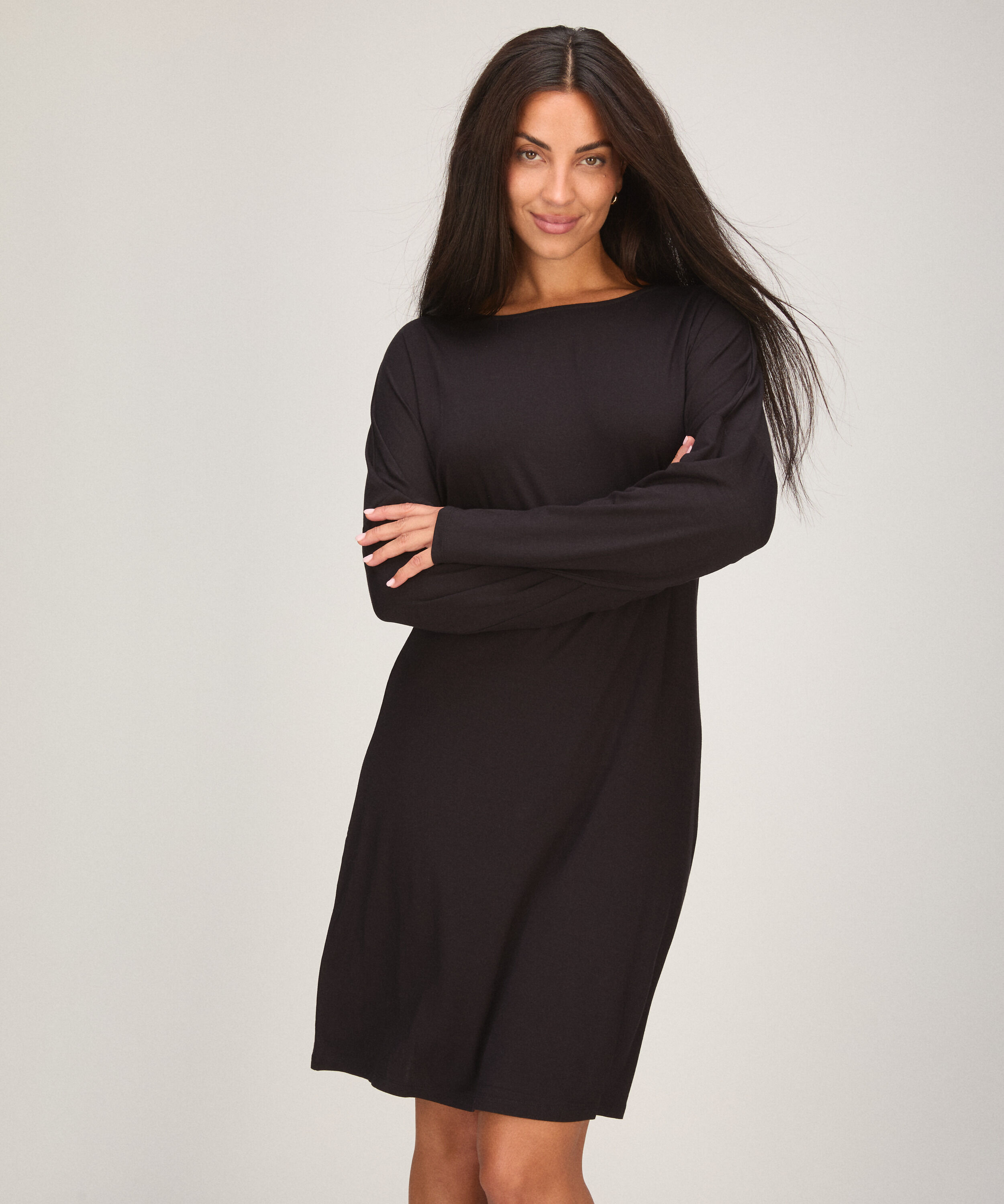 Nightshirt Jersey Essential, Zwart Nightshirt Jersey Essential, Zwart