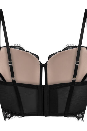 Hunkemöller Voorgevormde longline beugel bh Prina Zwart