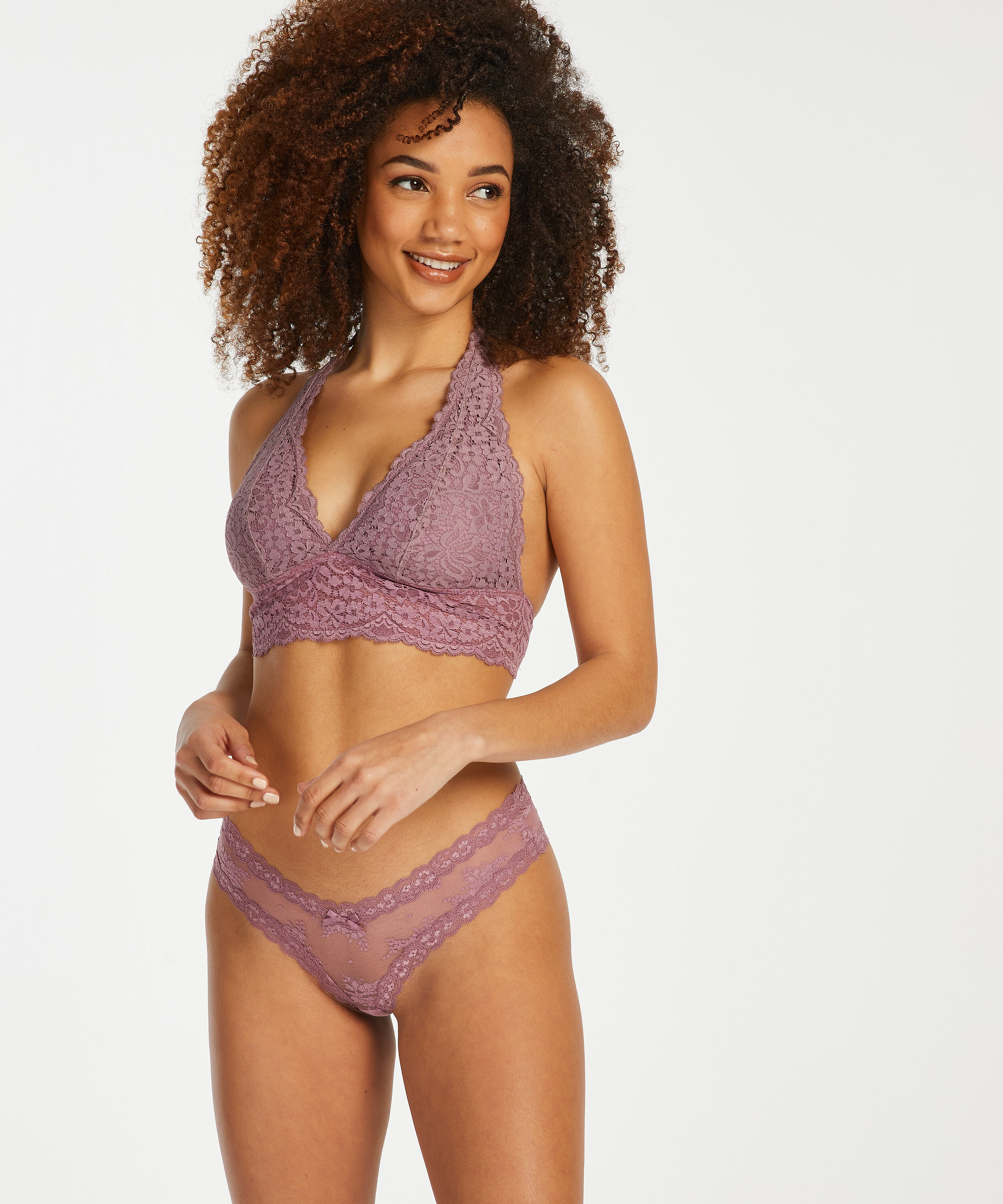Brazilian V-shape Mesh, Paars