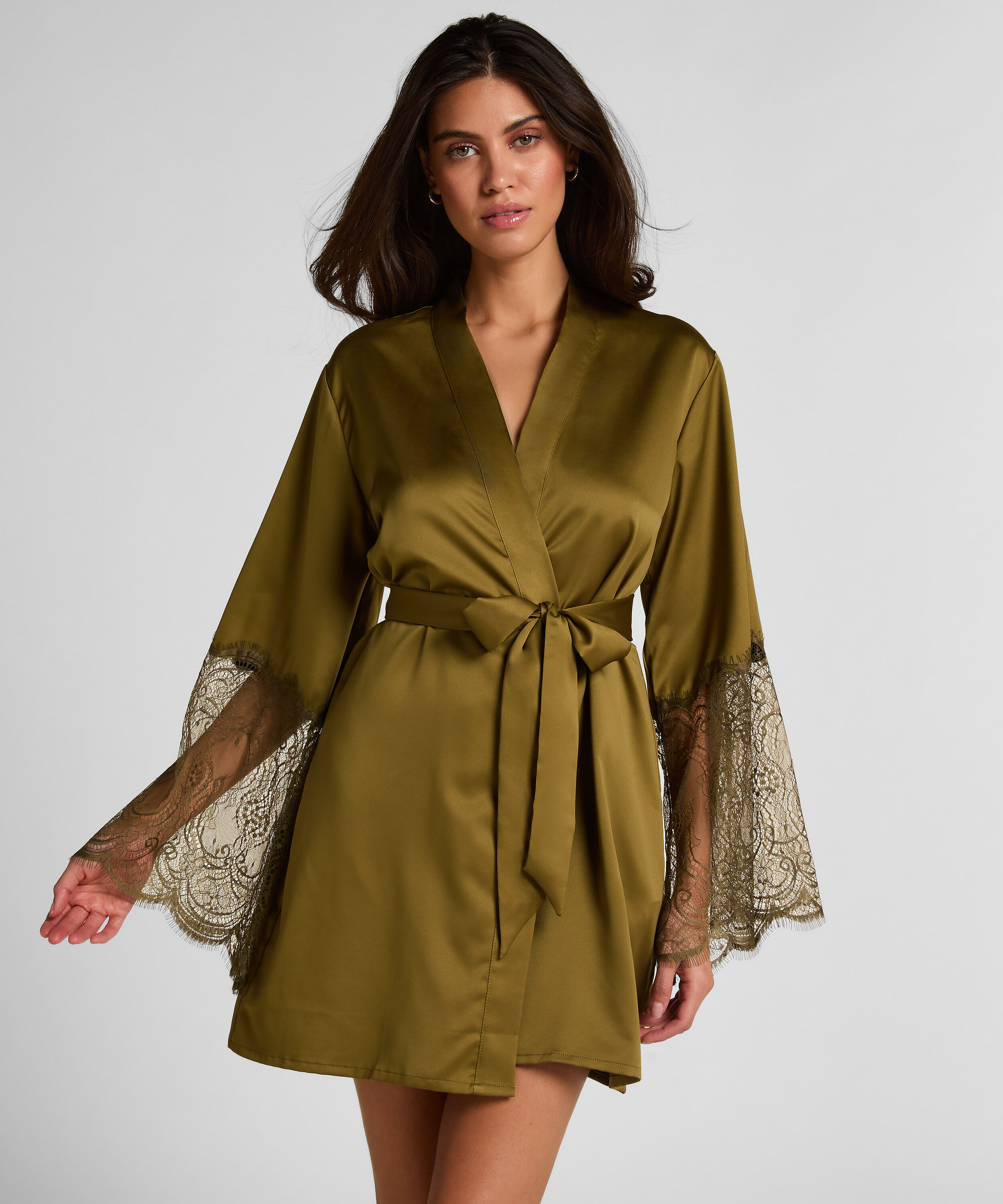 Kimono Satin, Groen