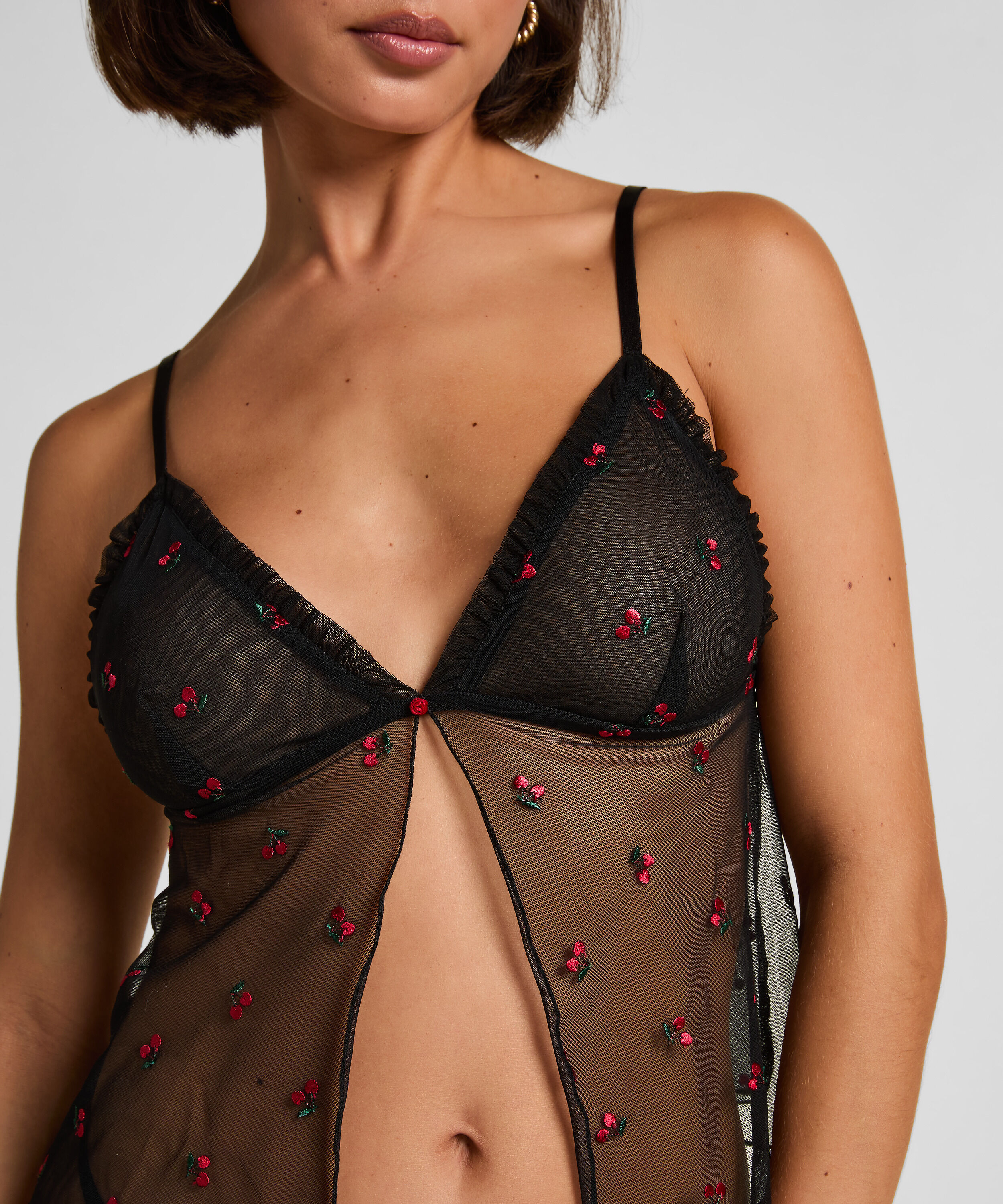 Sexy lingerie, pyjama, kant pyjama's, dames doek Sexy verzamelde kant sexy lingerie open bestand uit één stuk panty see-through dames v-hals sexy wimper kant uit één stuk