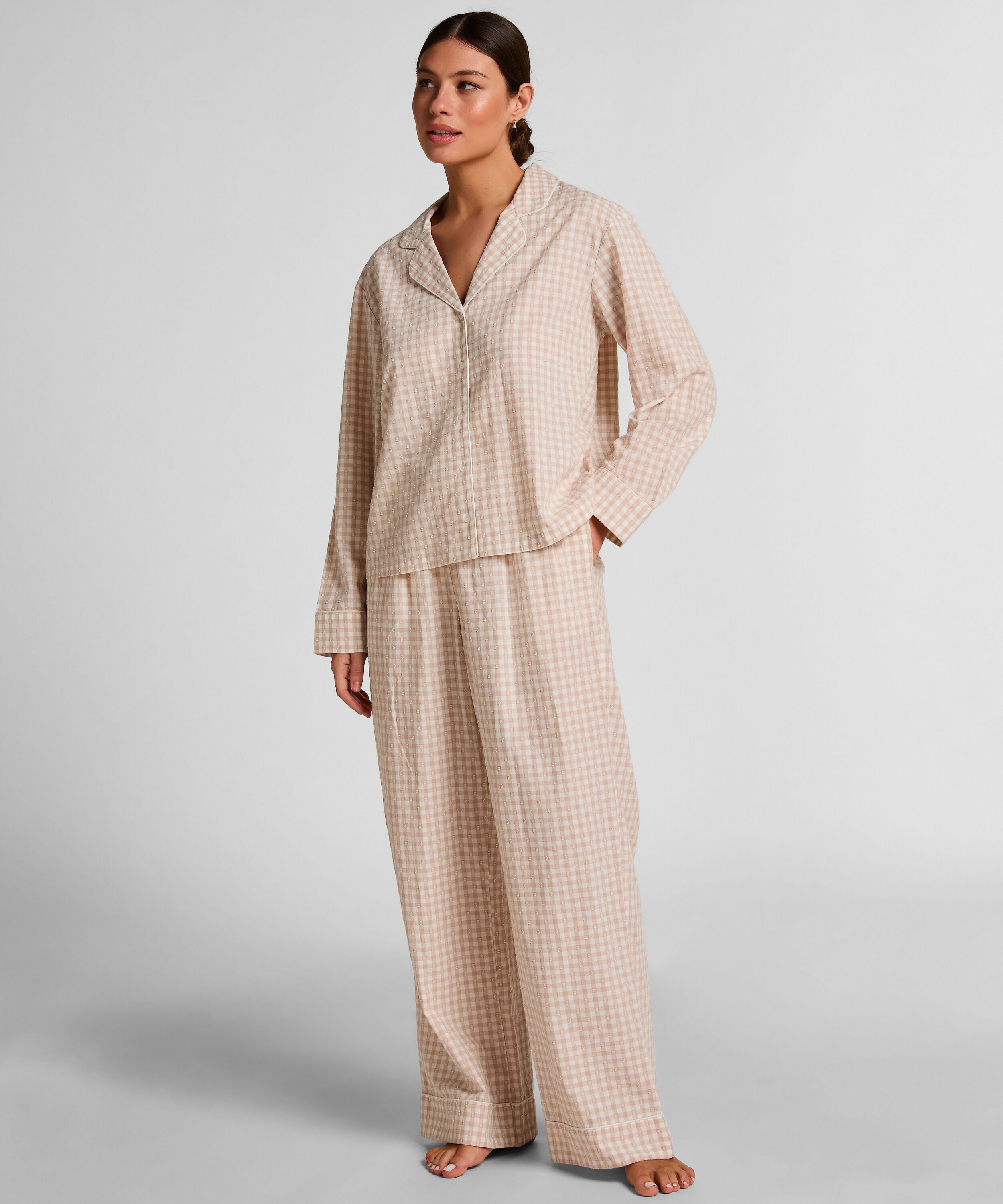 Dobby Pyjamabroek van Geweven Katoen