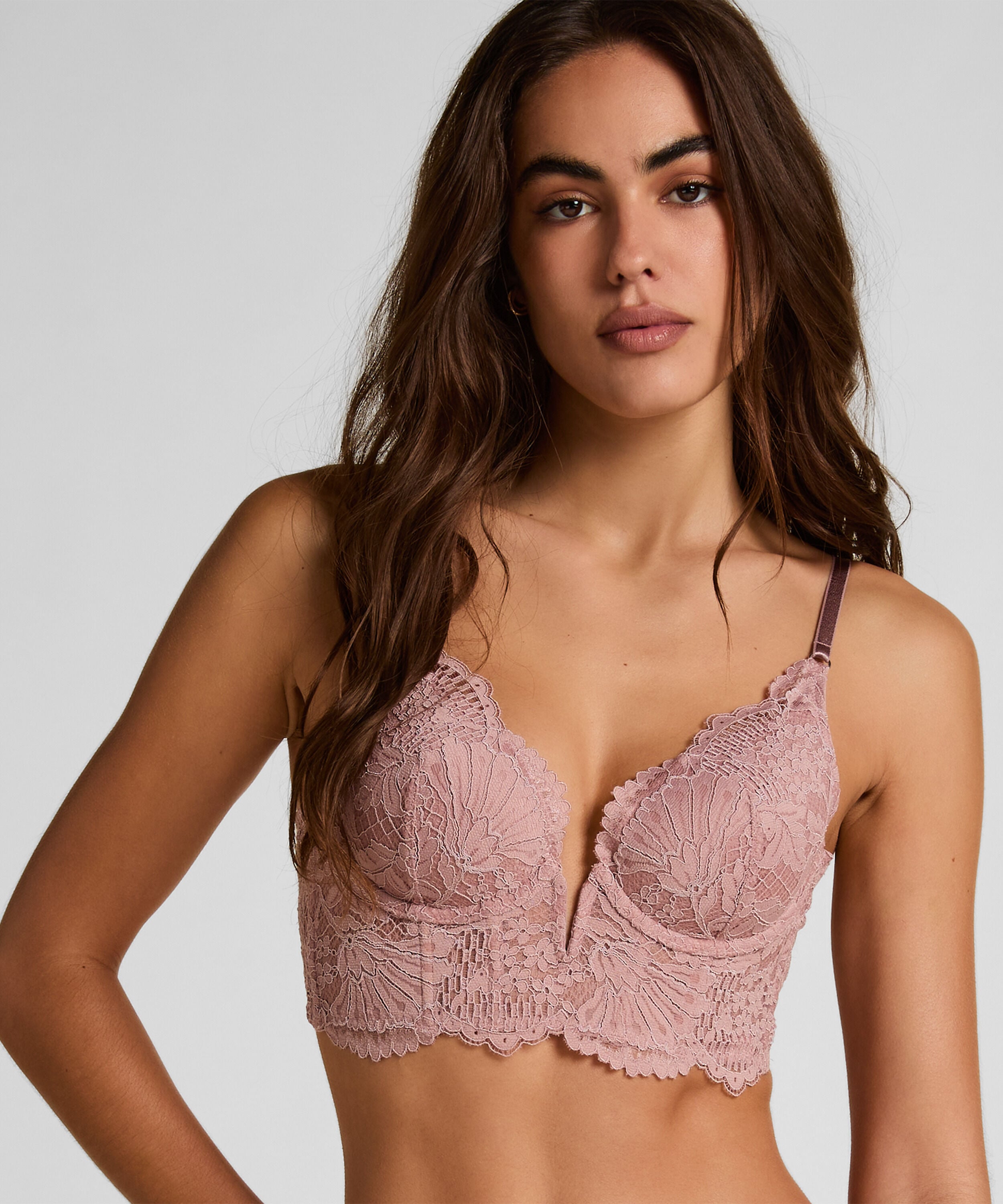 Voorgevormde longline beugel bh Essie, Paars